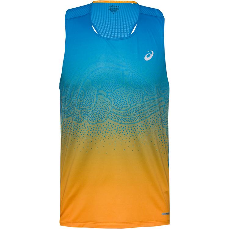 ASICS ASICS ROAD FADE Funktionstank Herren - aegean blue-yamabuki - 0 | SportScheck