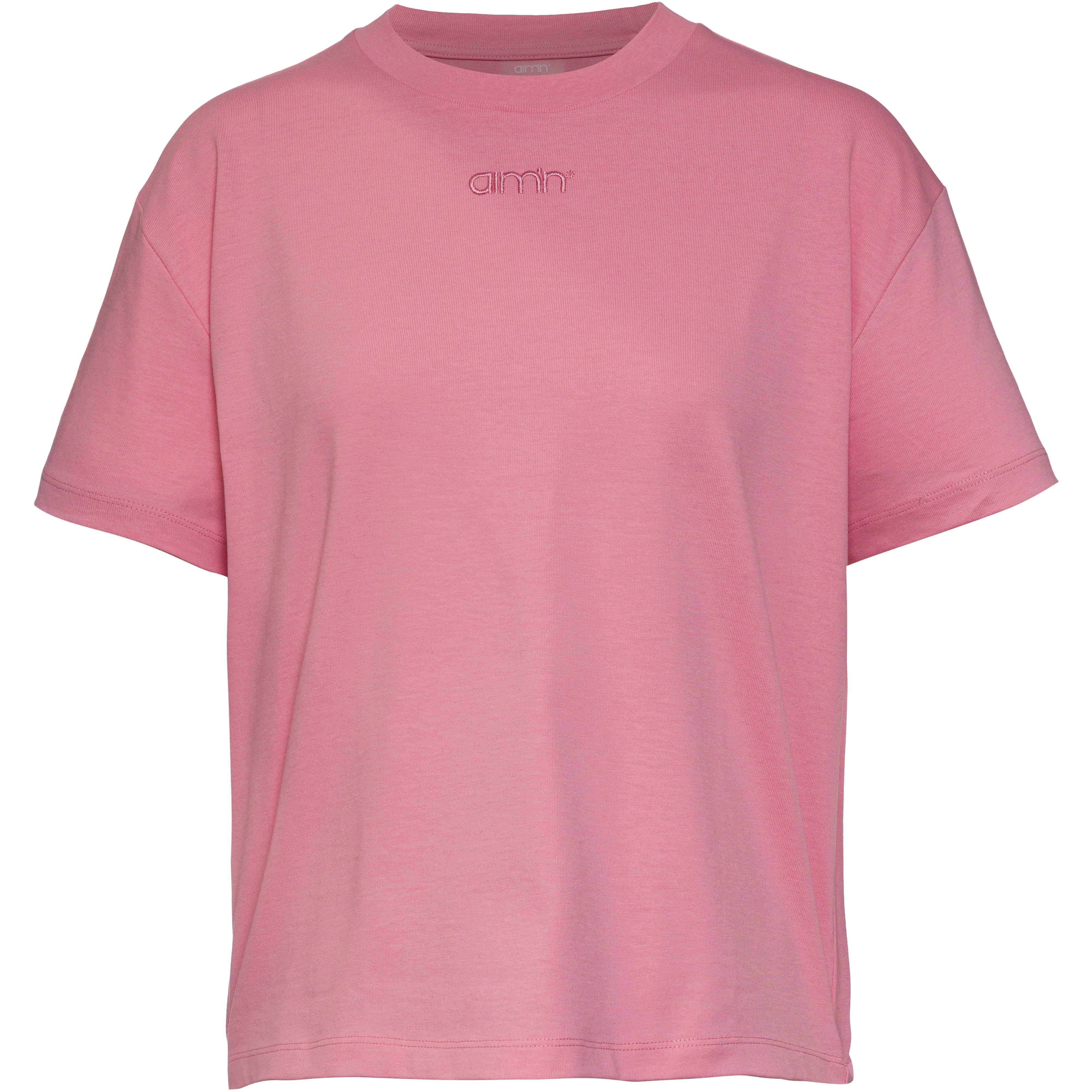 AIM'N T-Shirt Rundhalsausschnitt Bio-Baumwolle Rosa