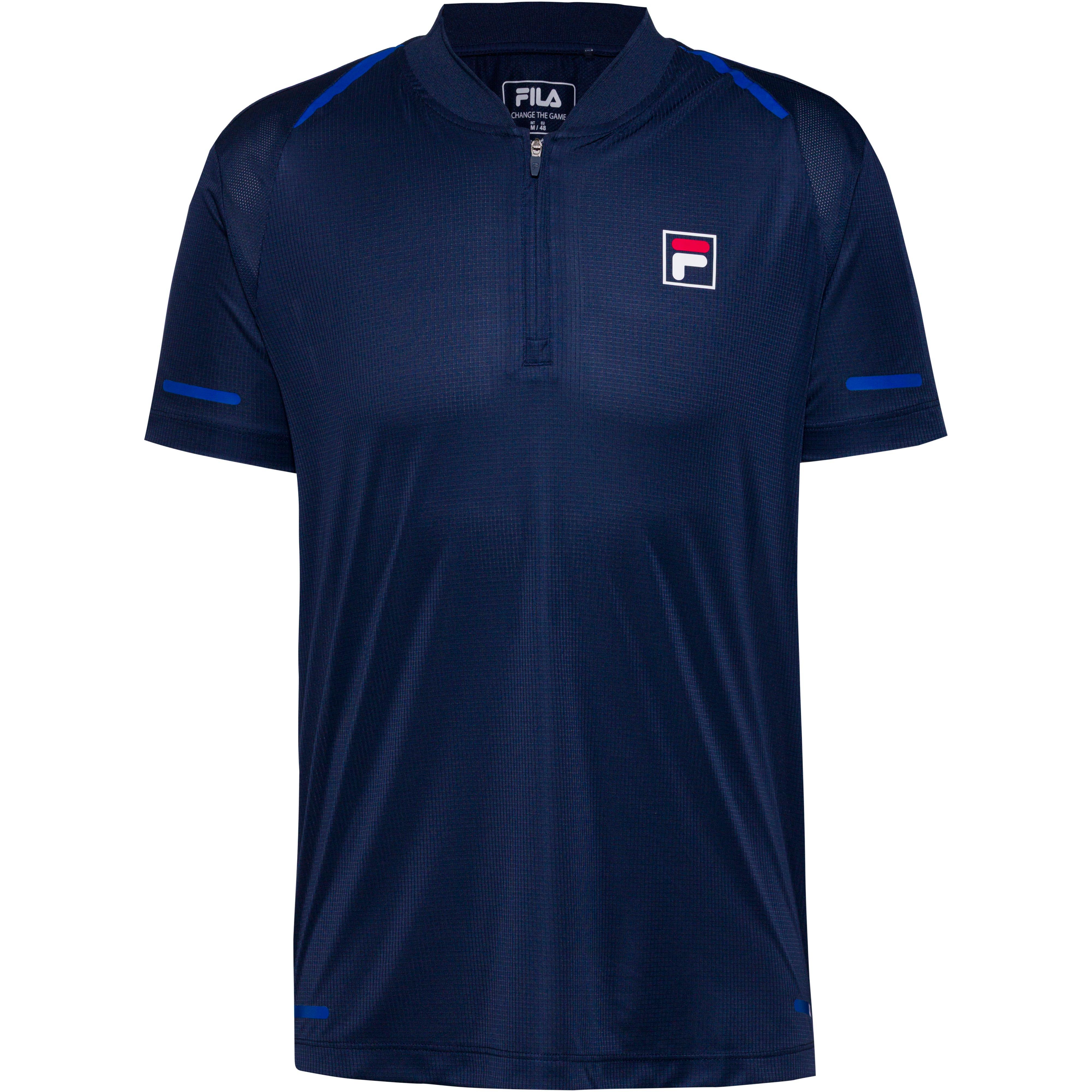 Fila Sportshirt Semi-Transparent Schnelltrocknend Kunstfaser Blau