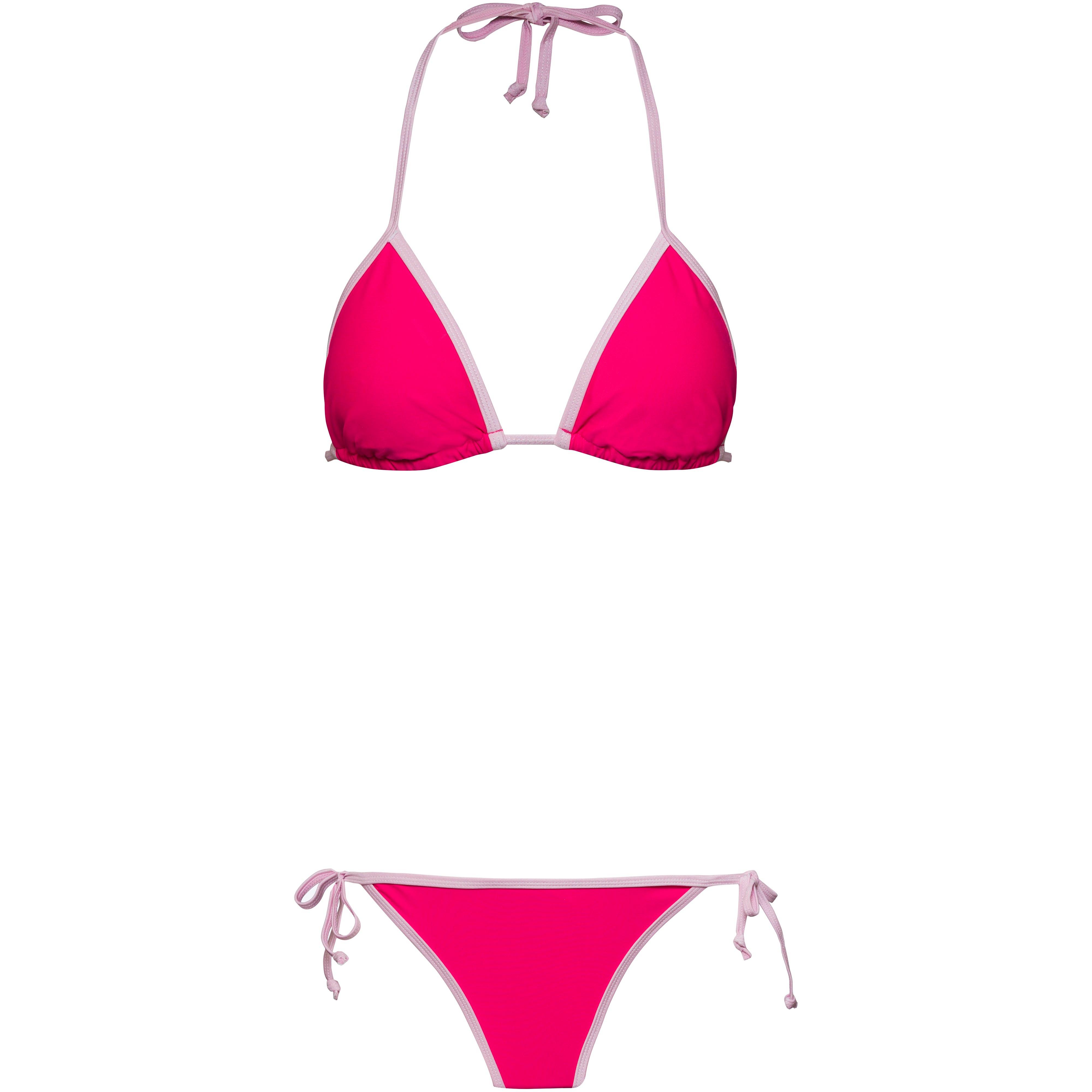 BEST COMPANY Bikini Set Neckholder Quick-Dry Kunstfaser Rosa