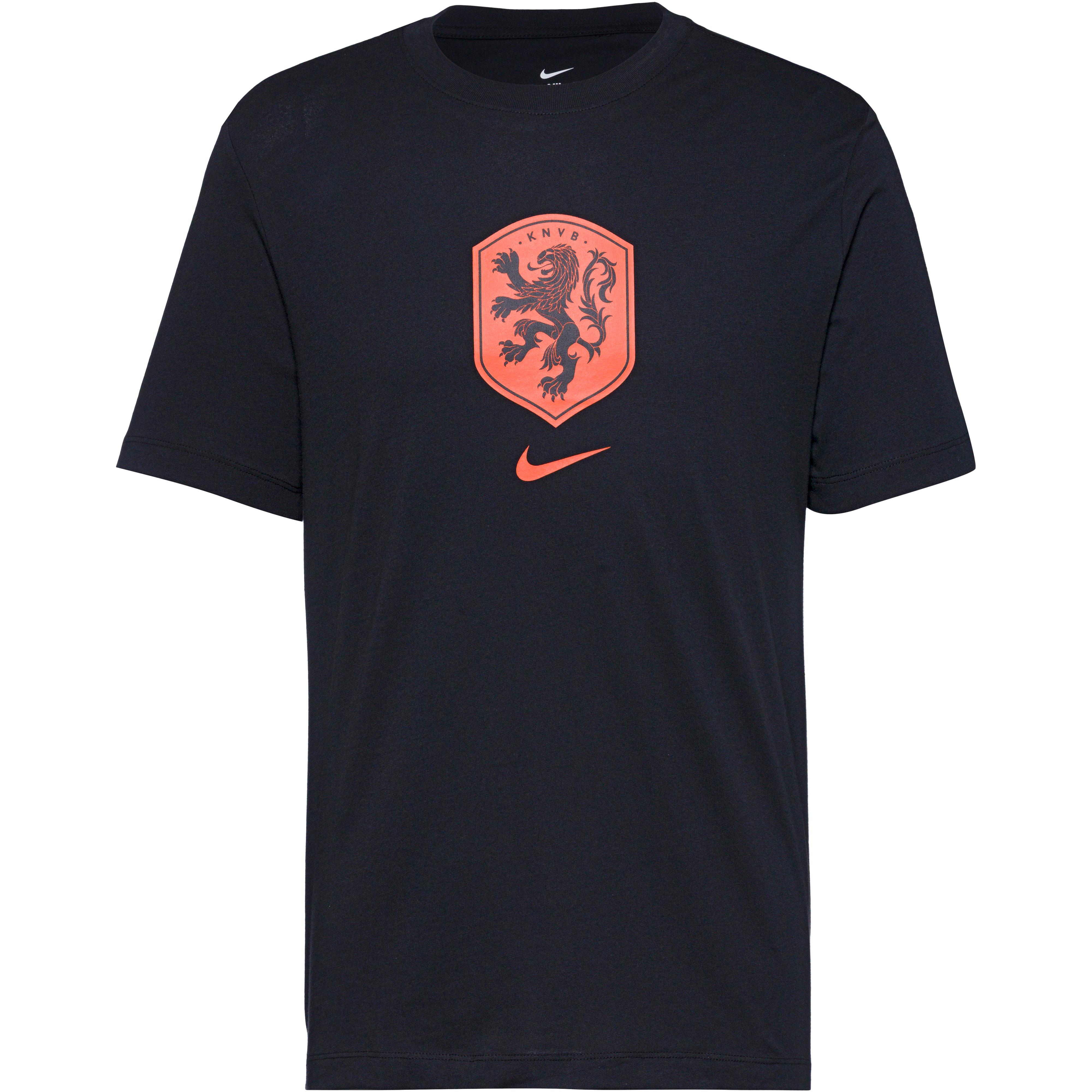 Nike T-Shirt Rundhalsausschnitt Baumwolle Schwarz