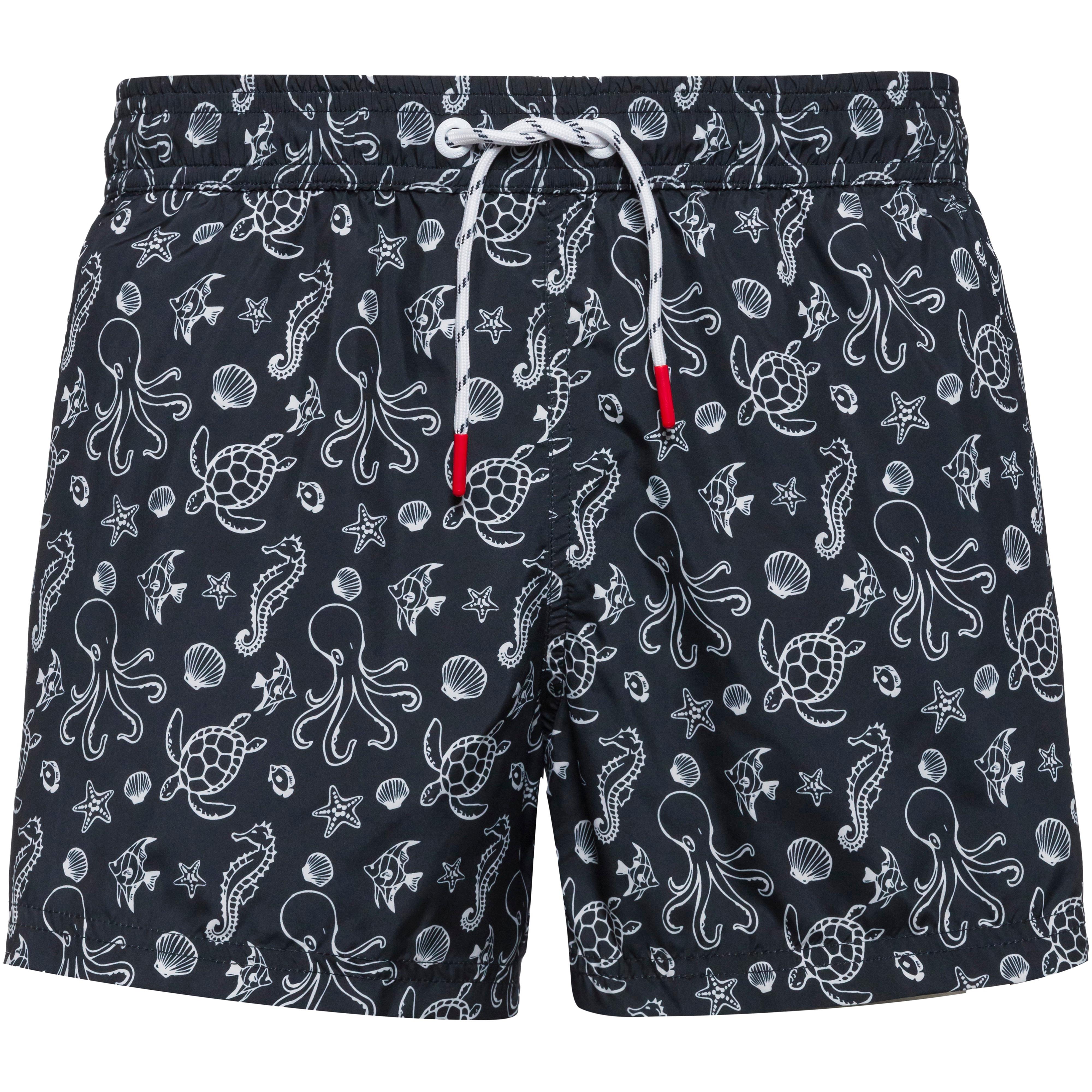 BEST COMPANY Badeshorts Allover Print Quick-Dry Kunstfaser Blau