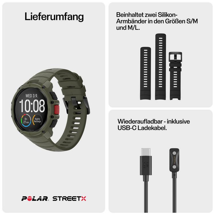 Polar Polar Street X Sportuhr - grn - 7 | SportScheck