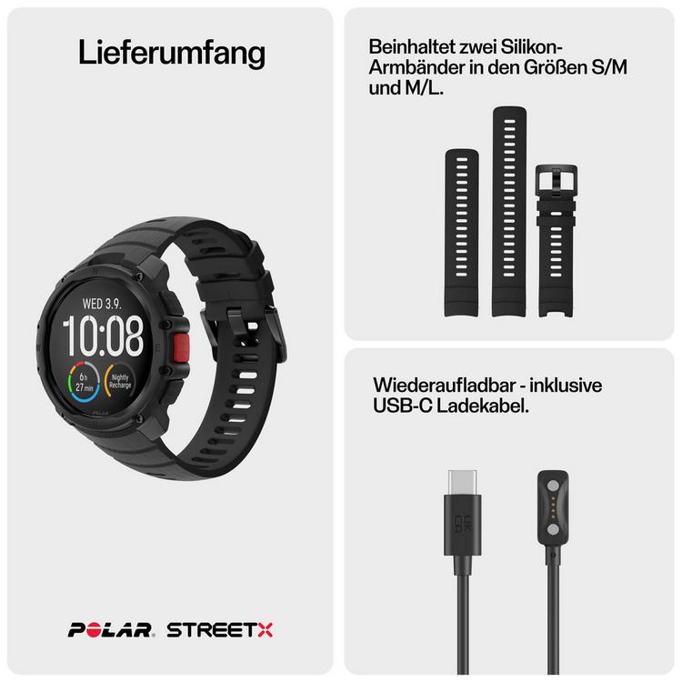 Polar Polar Street X Sportuhr - blk - 6 | SportScheck