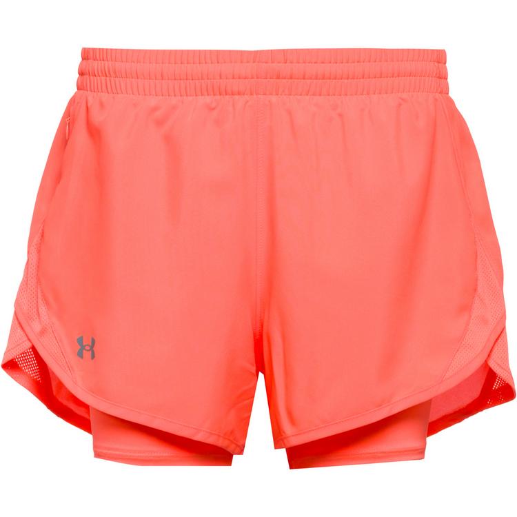 Under Armour Under Armour UA FLY BY 2-IN-1 SHORTS Laufshorts Damen - electric tangerine - 0 | SportScheck