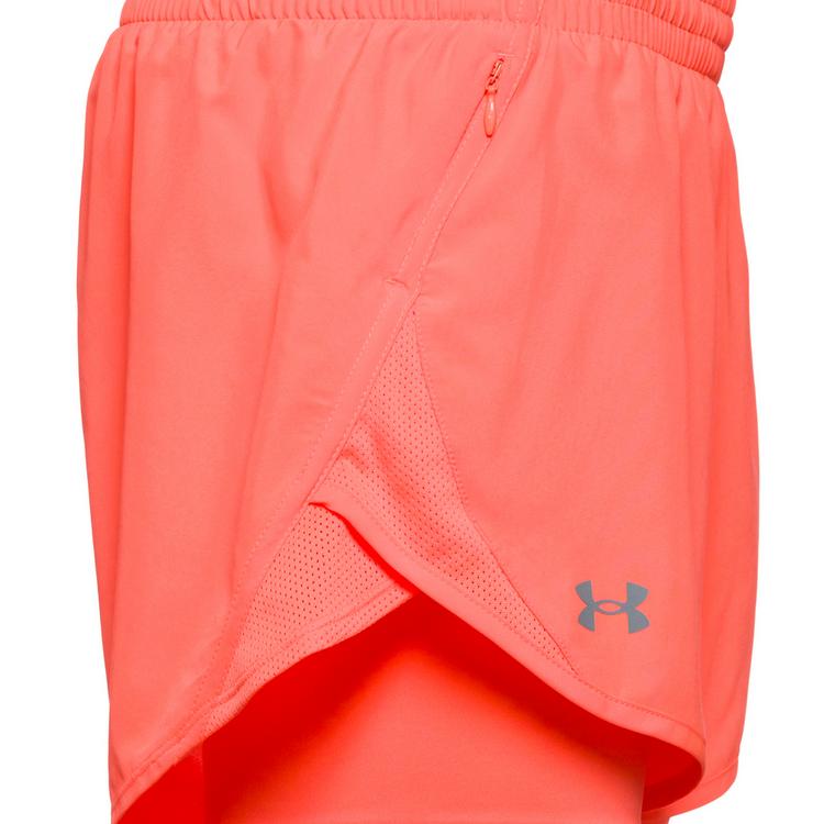 Under Armour Under Armour UA FLY BY 2-IN-1 SHORTS Laufshorts Damen - electric tangerine - 0 | SportScheck