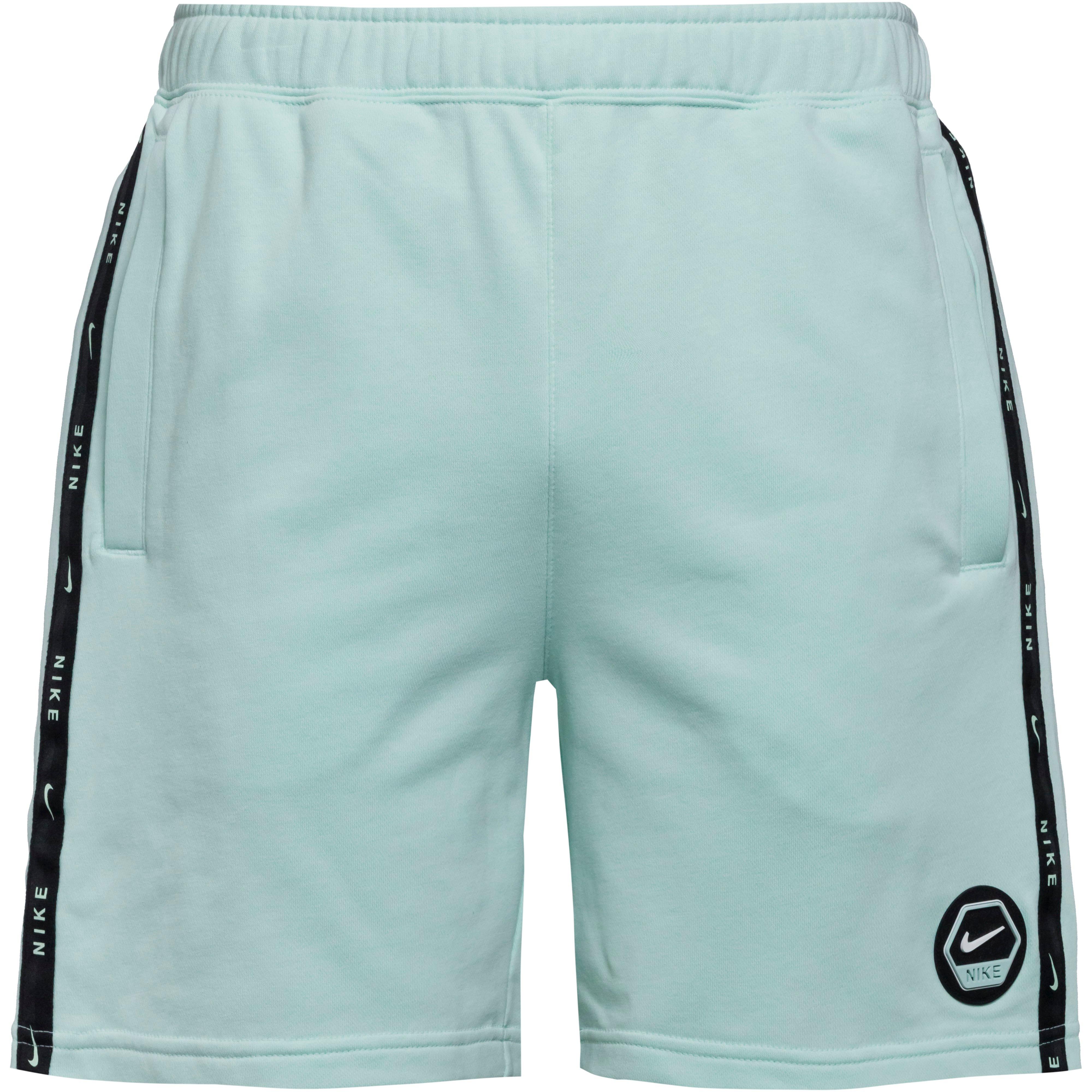 Nike Shorts Sweatshorts Elastikbund Seitentaschen Baumwolle-Polyester Blau