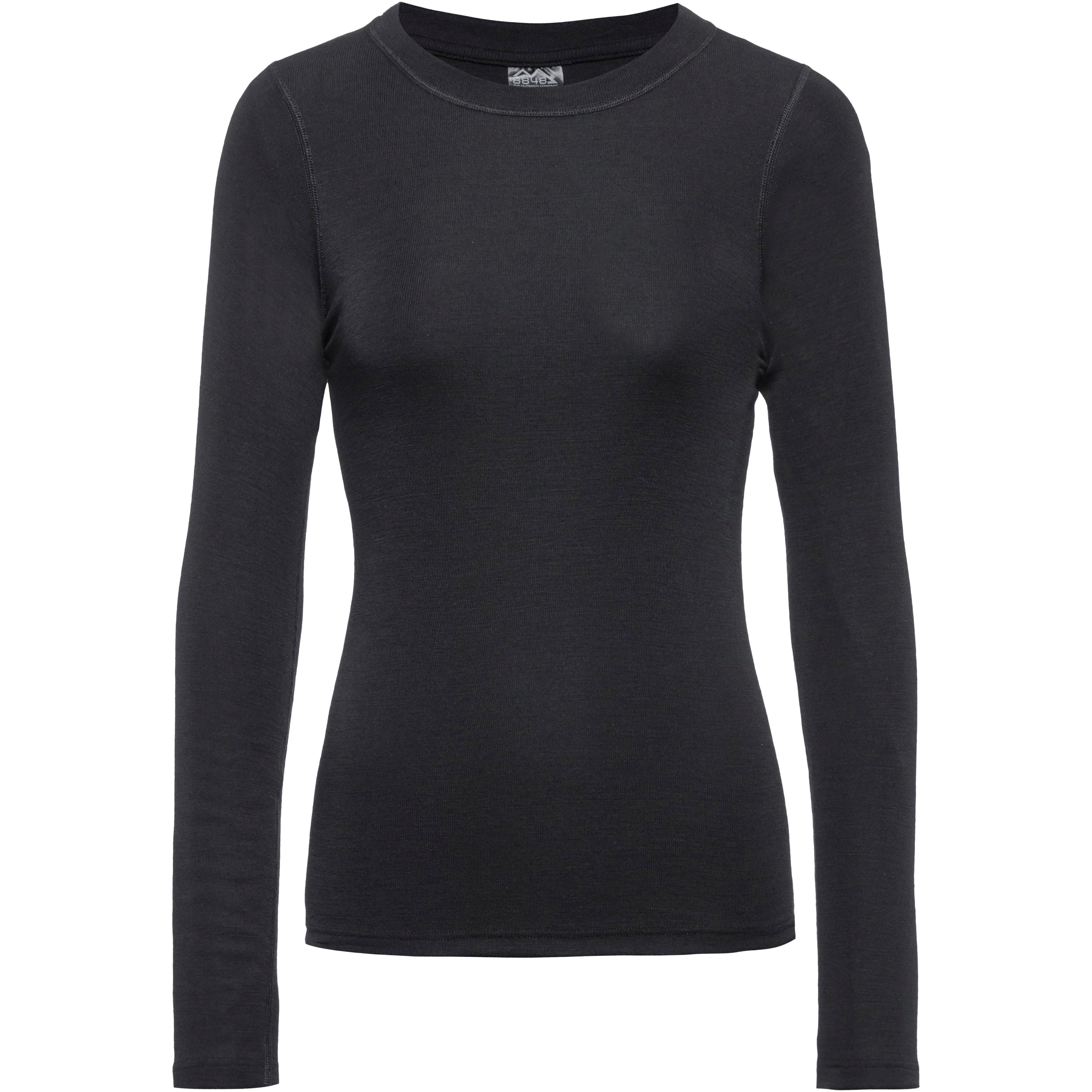 8848 Outdoor Funktionsshirt Damen Merinowolle Schwarz