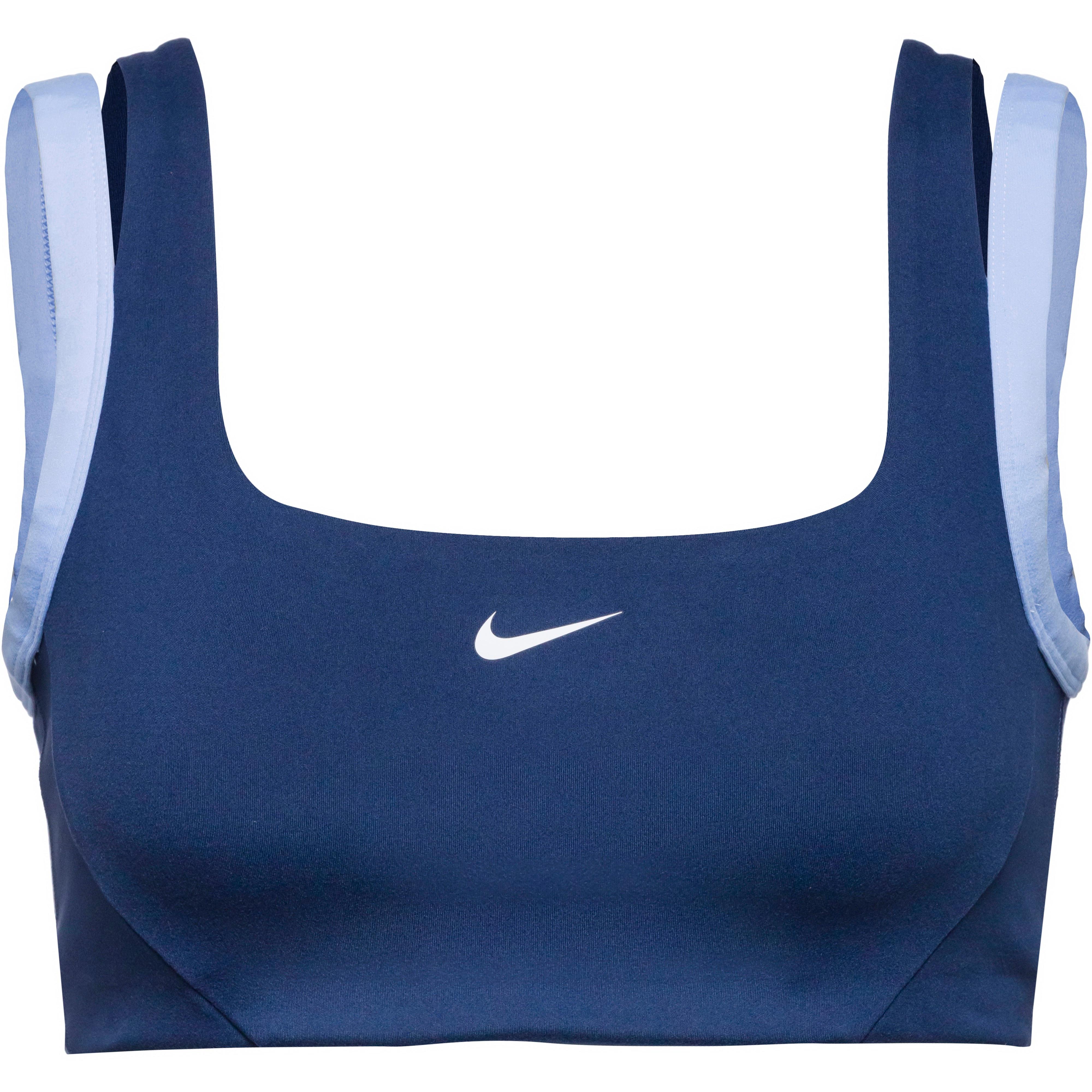 Nike Sport-BH Dri-FIT Polyester-Elastan Blau