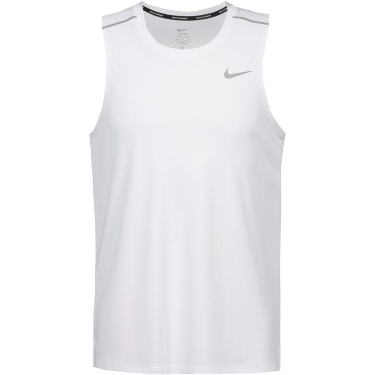 Nike Nike Miler Funktionstank Herren - white-reflective silv - 0 | SportScheck