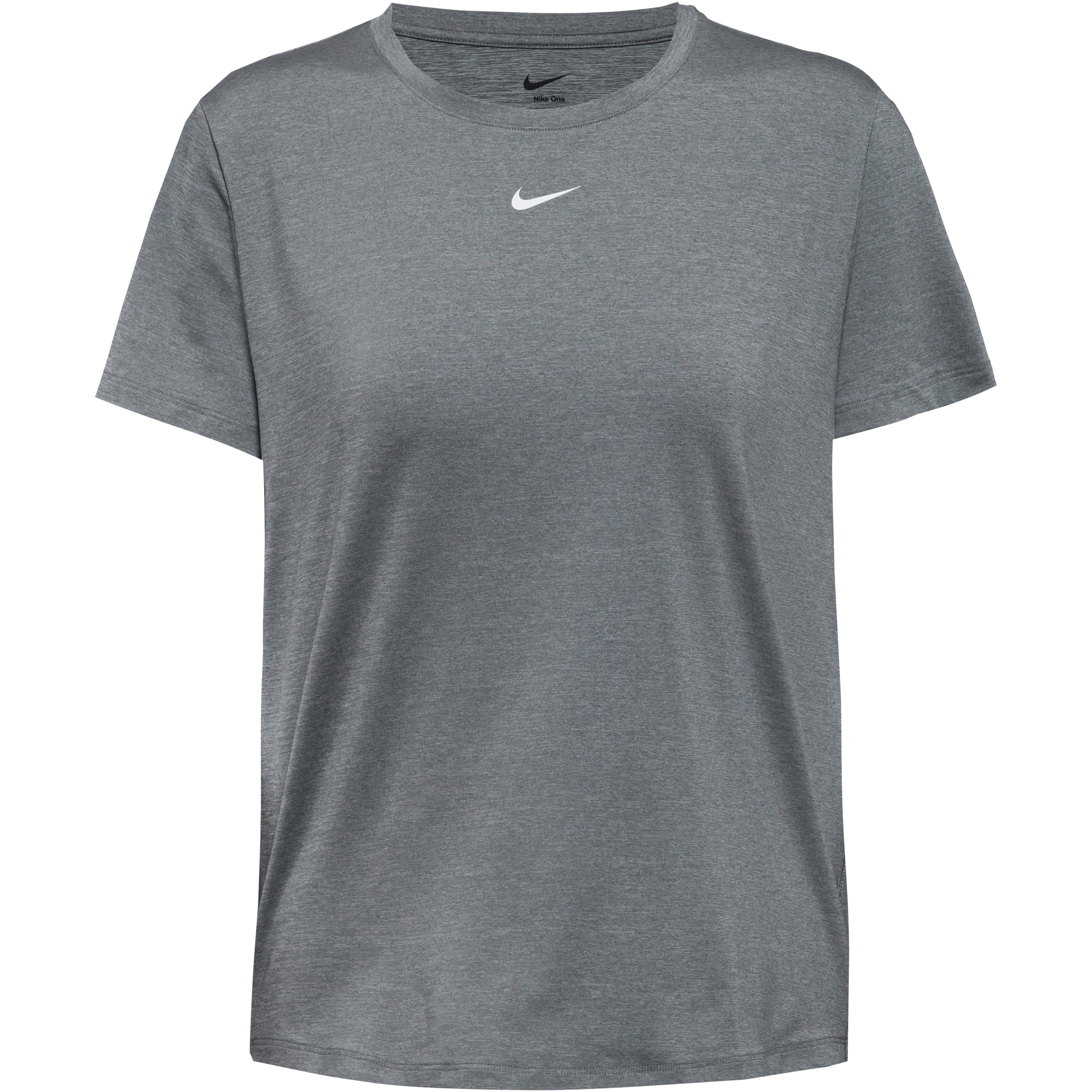 Nike Funktionsshirt Dri-FIT Rundhals Polyester Grau
