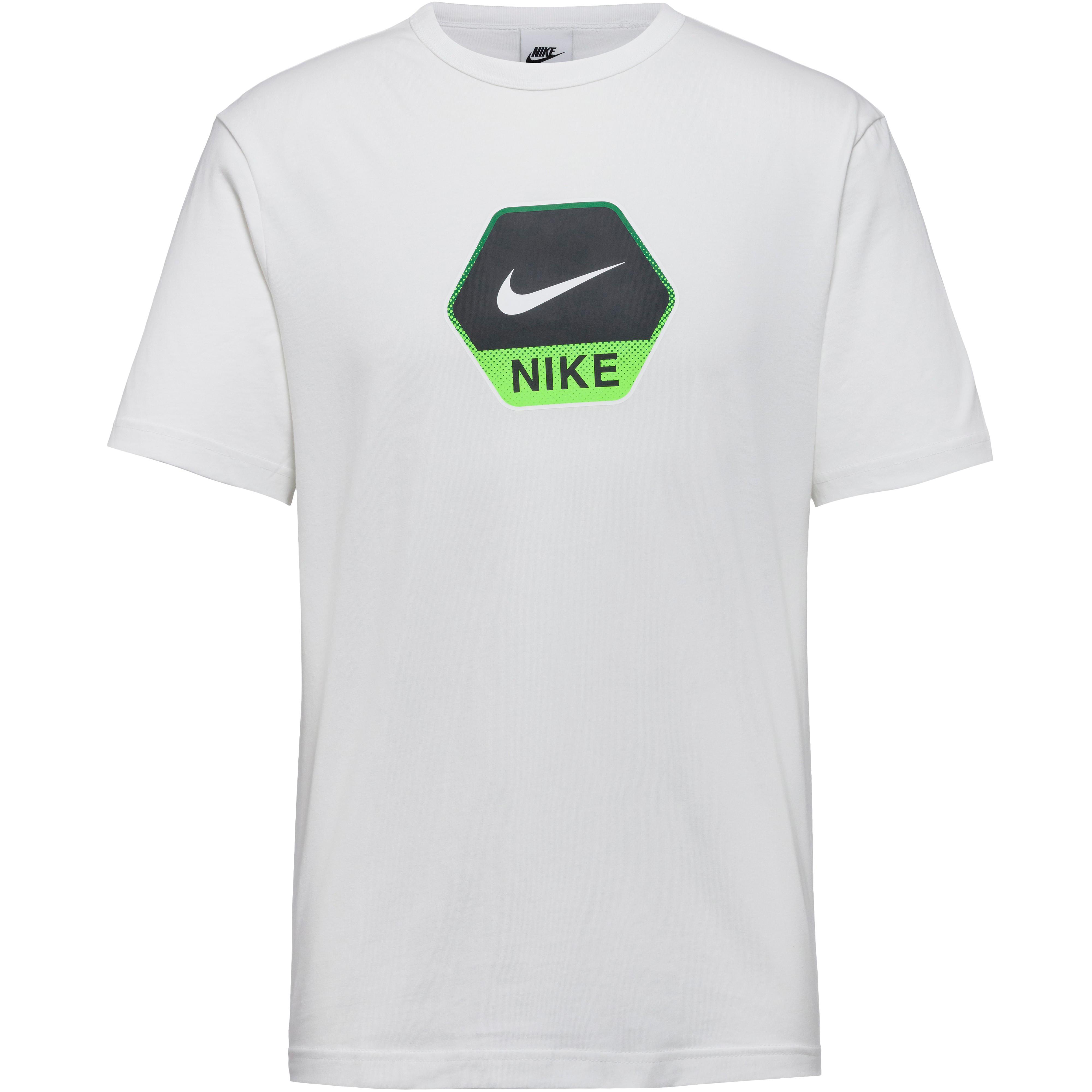 Nike T-Shirt Rundhalsausschnitt Print Weiß