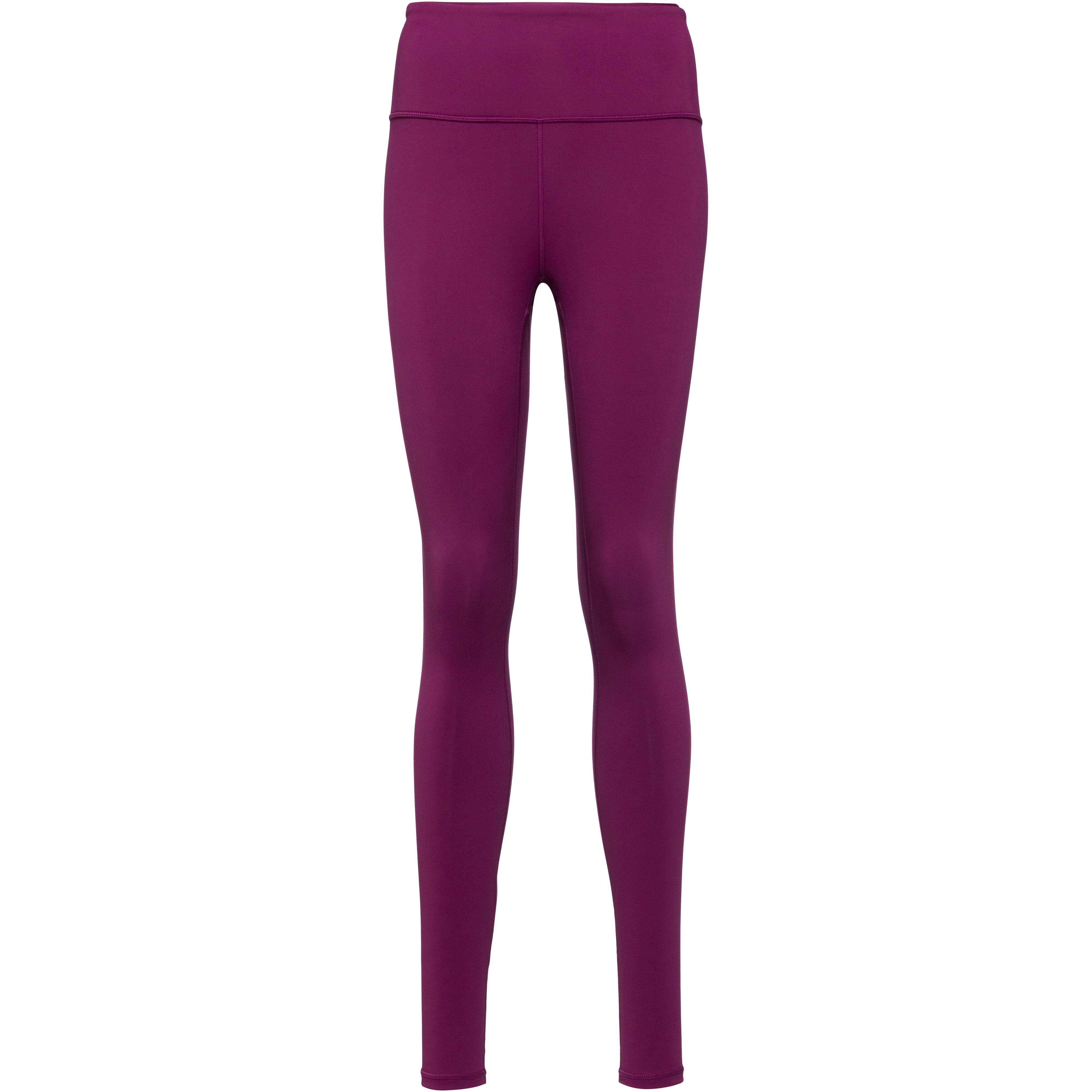 FABLETICS Tights Stretchgewebe hoher Bund Kunstfaser Rot