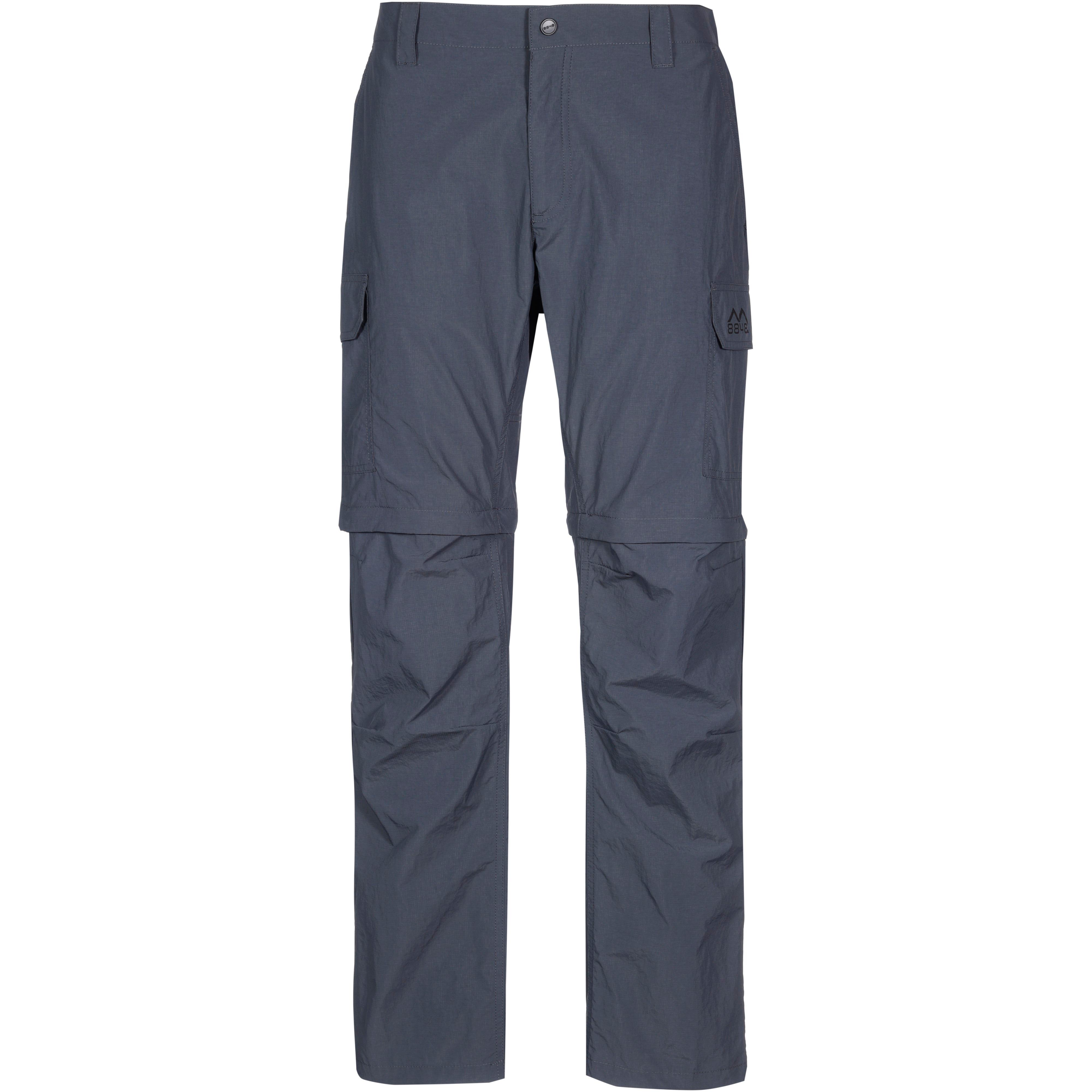 8848 Outdoor Zipphose Polyamid Mikrocheck Grau