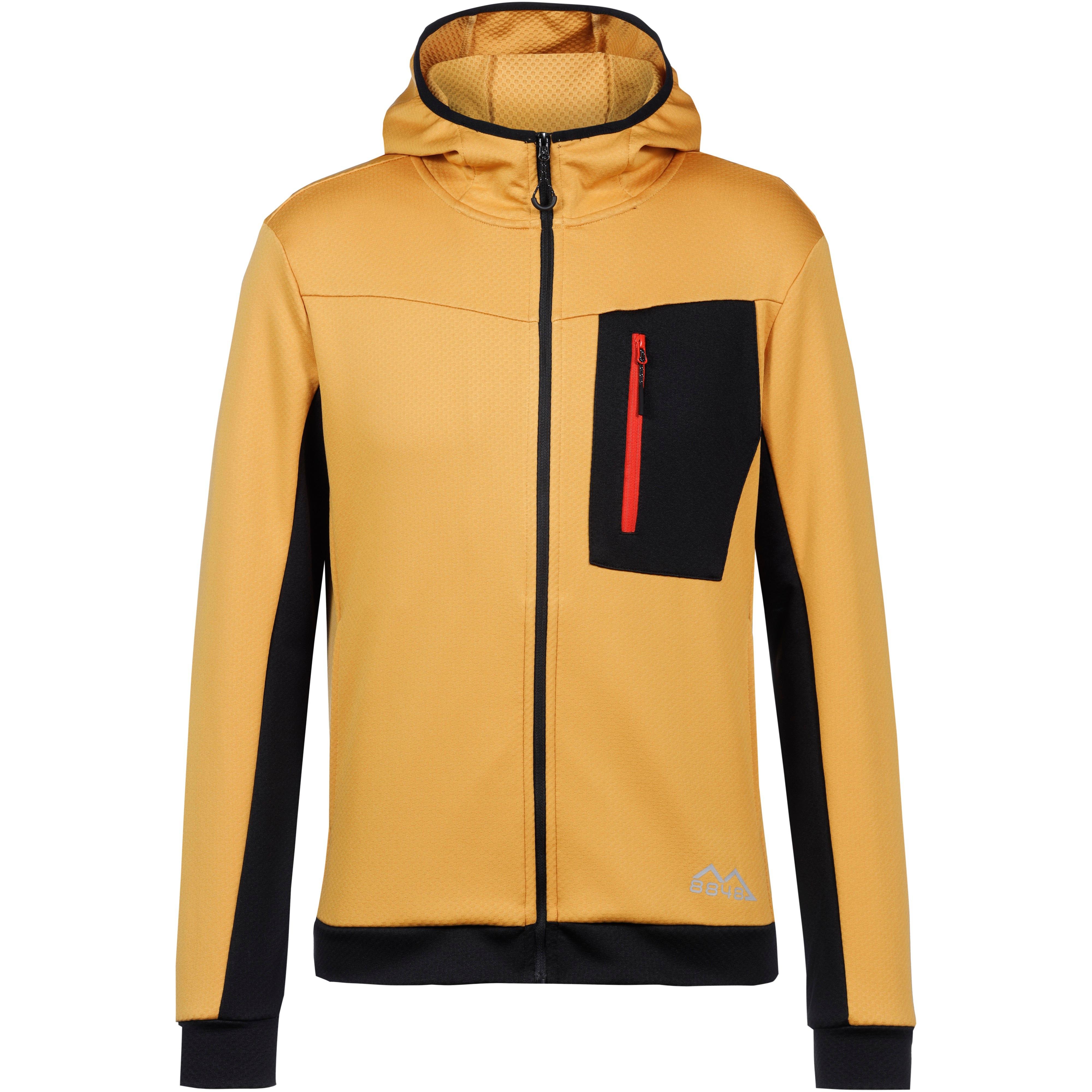 8848 Outdoor Kapuzen-Fleecejacke Polyester Gelb