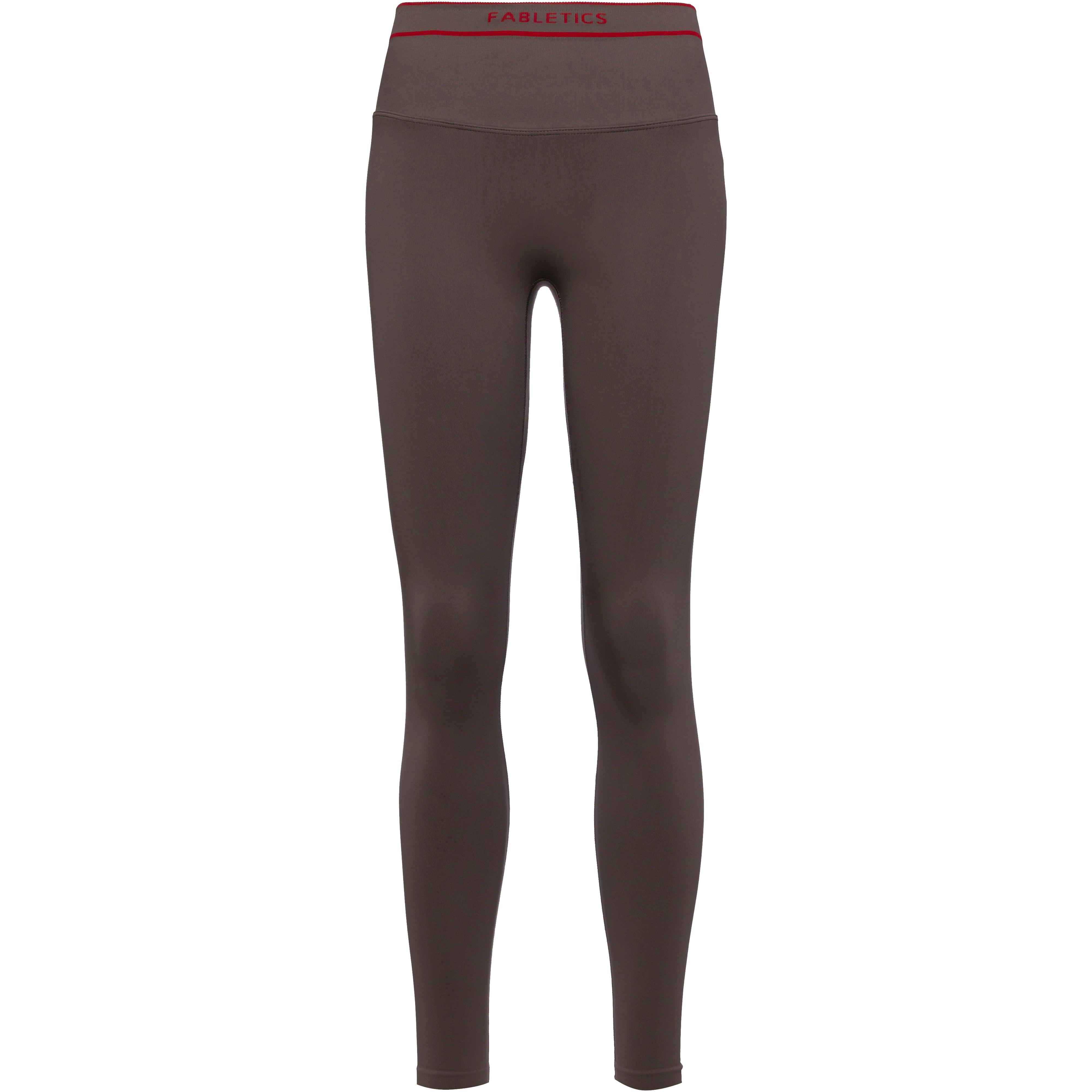 FABLETICS Tights Nahezu Nahtlos Kunstfaser Braun