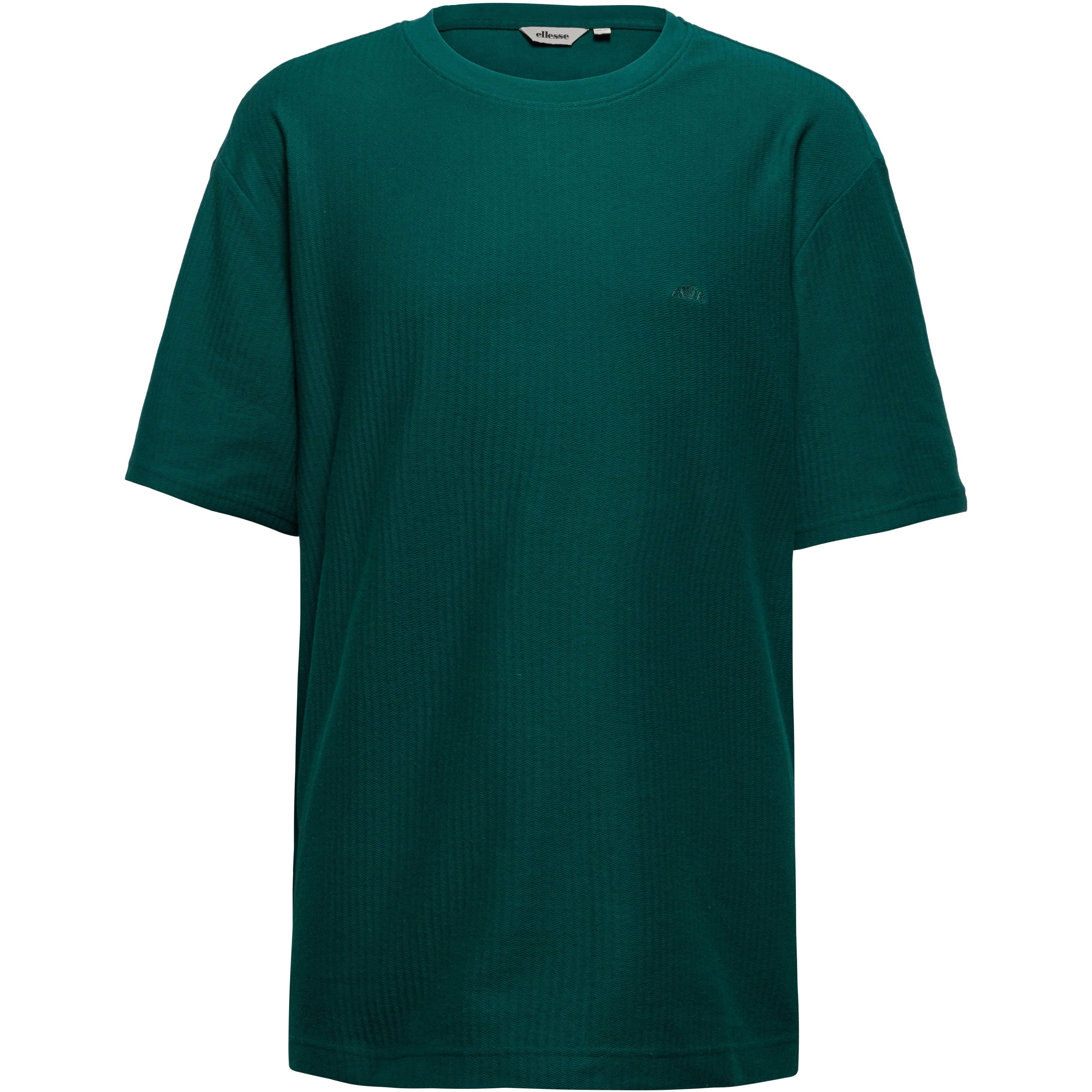 Ellesse T-Shirt Rundhals Markendetail Baumwolle-Polyester Grün