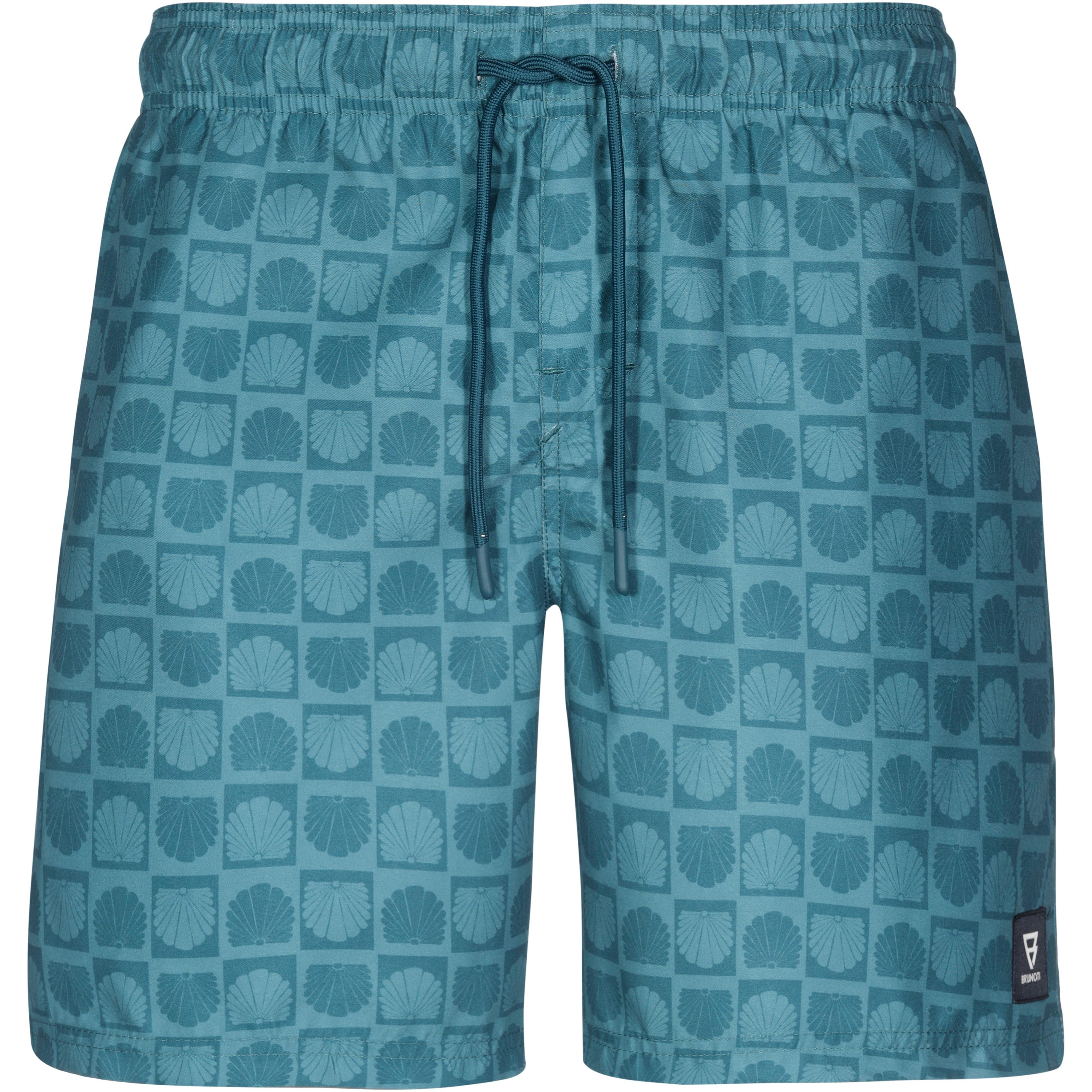 brunotti Badehose Mini Allover-Muster Polyester Blau