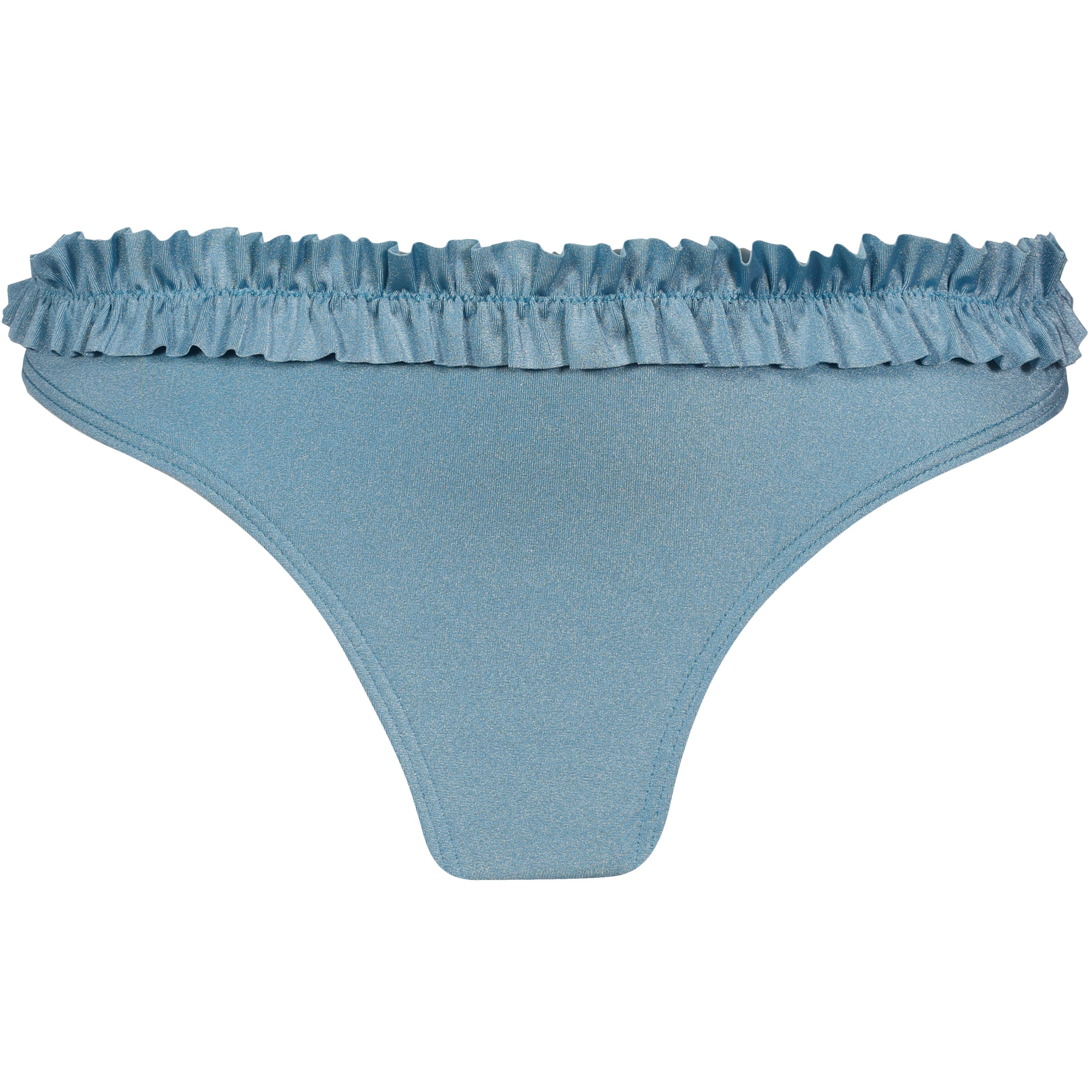 Lascana Bikini Hose Normal Metall Polyamid-Elastan Blau