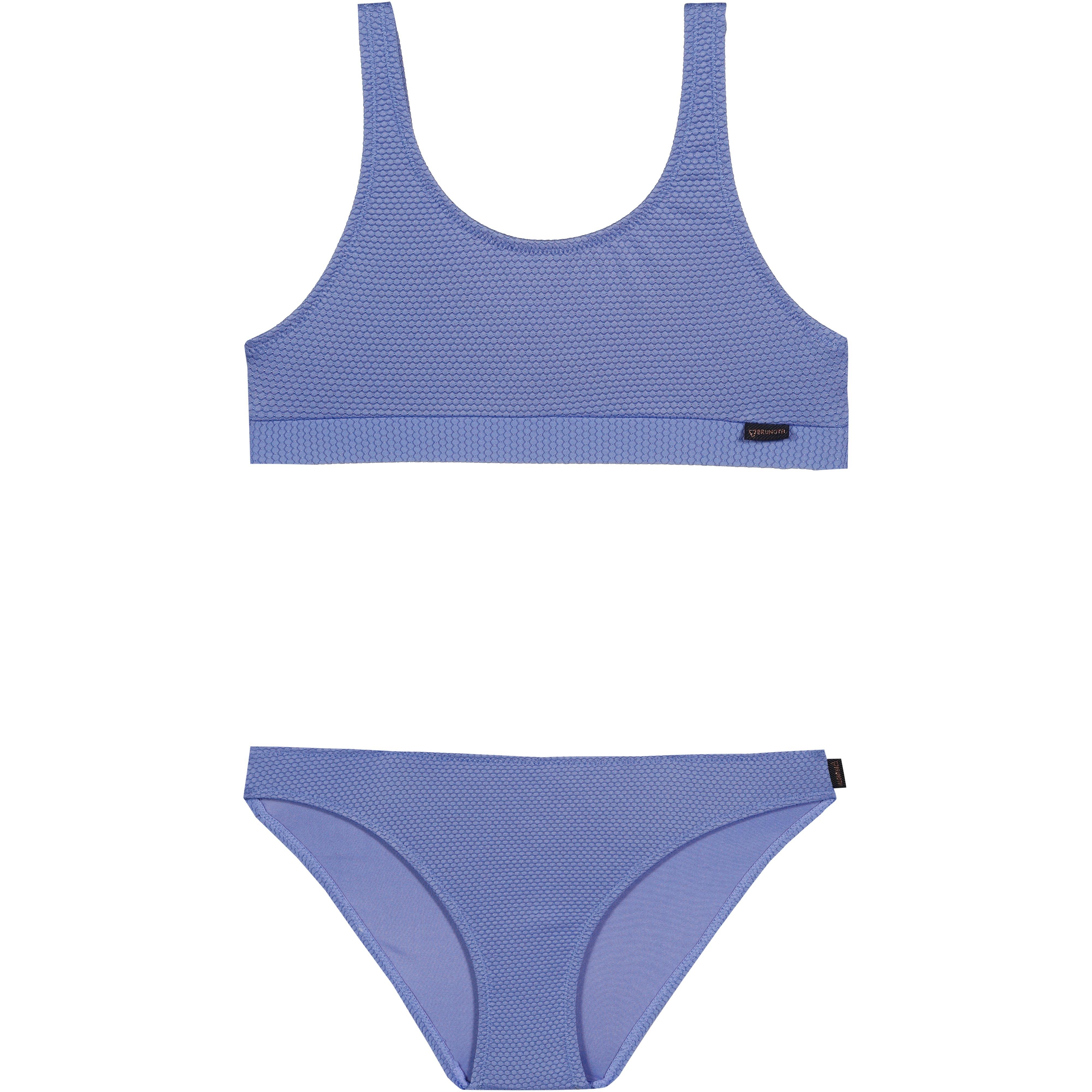 brunotti Bikini Set Waben Struktur Polyester Blau