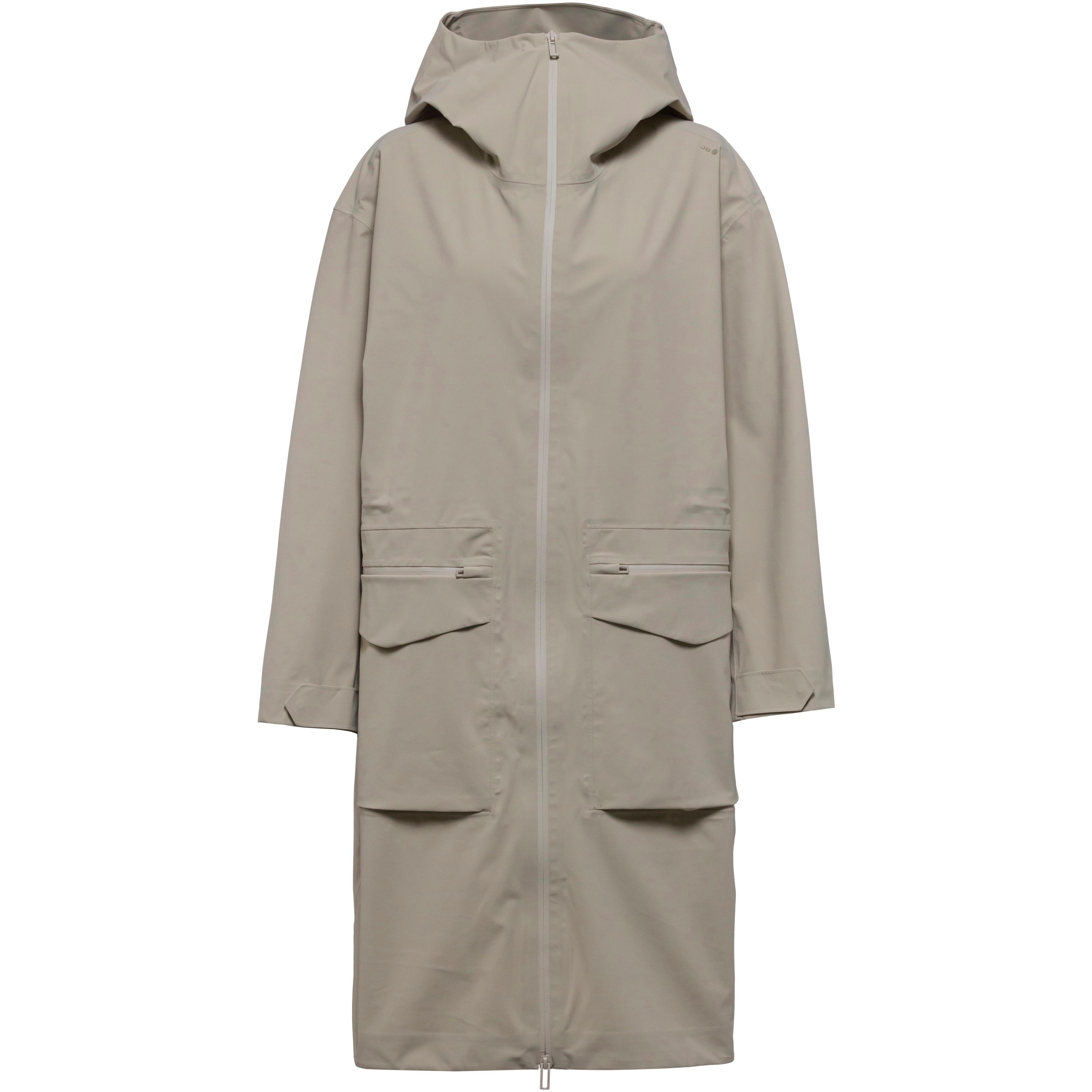 Jeanne Baret Parka Stretchgewebe Kapuze Polyamid Beige