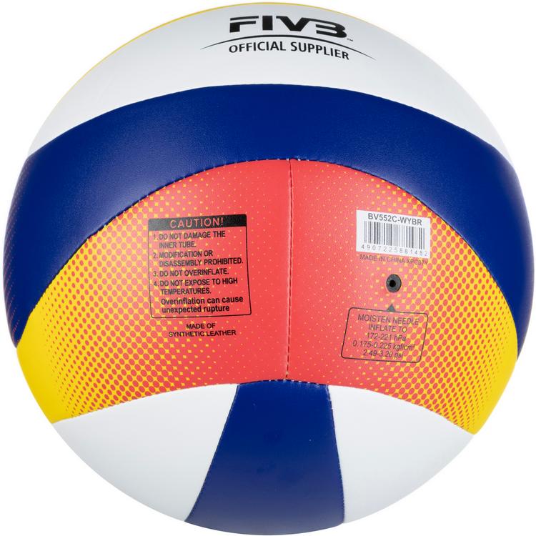 Mikasa Mikasa BV552C Beach Classic Beachvolleyball - blau-gelb-wei&szlig; - 0 | SportScheck