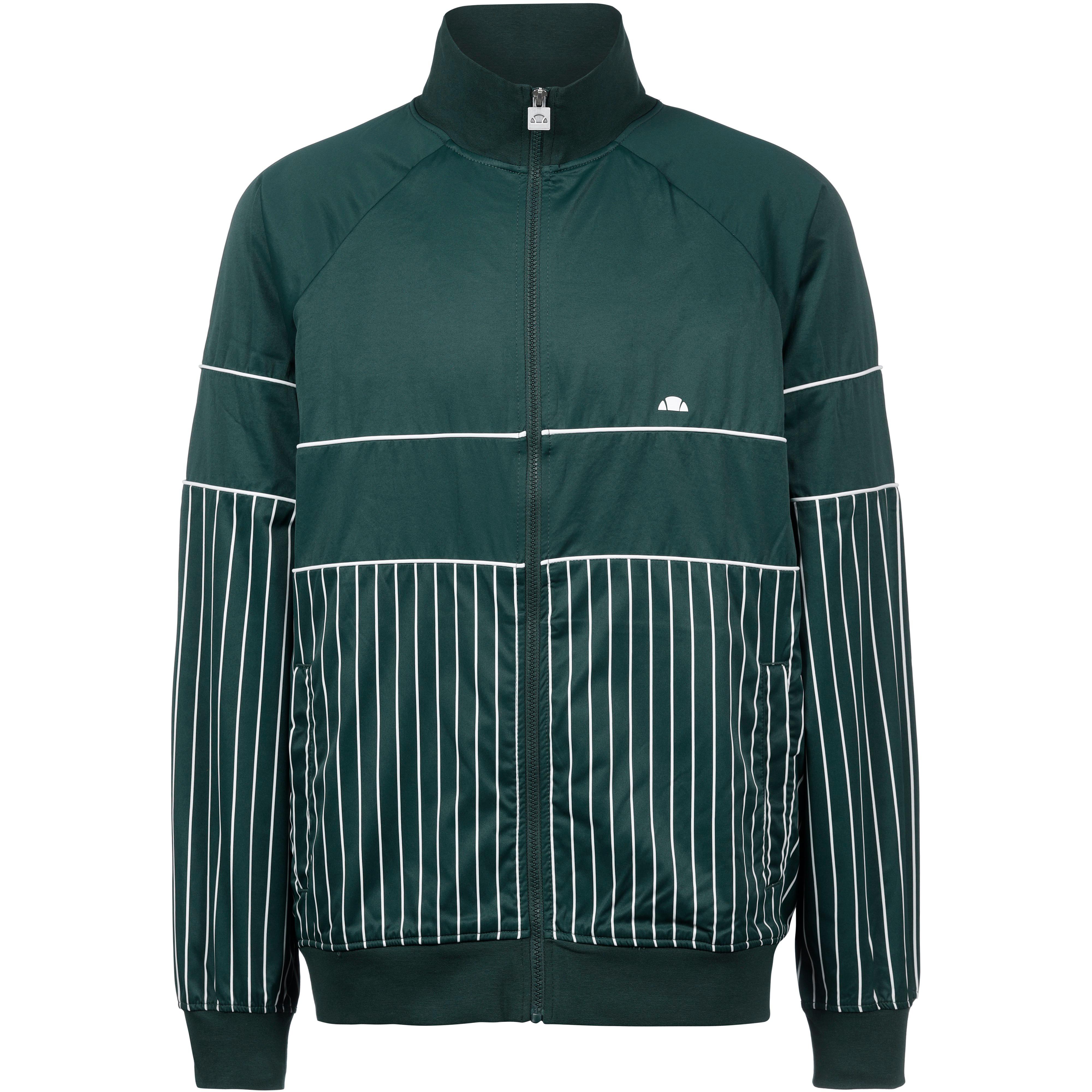 Ellesse Polyjacke Stehkragen Reißverschluss Rippbündchen Polyester Grün