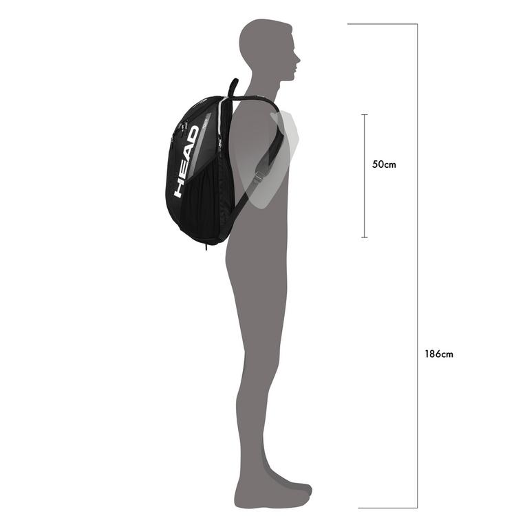 HEAD HEAD TOUR Tennisrucksack - black - 5 | SportScheck