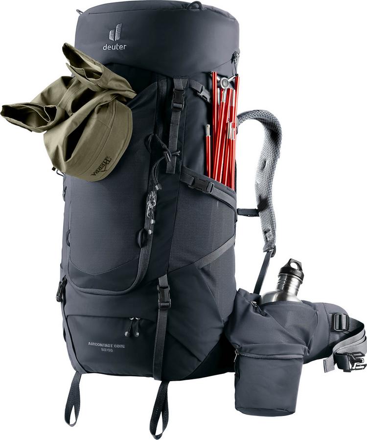 Deuter Deuter Aircontact Core 50+10 Trekkingrucksack Herren - black - 6 | SportScheck