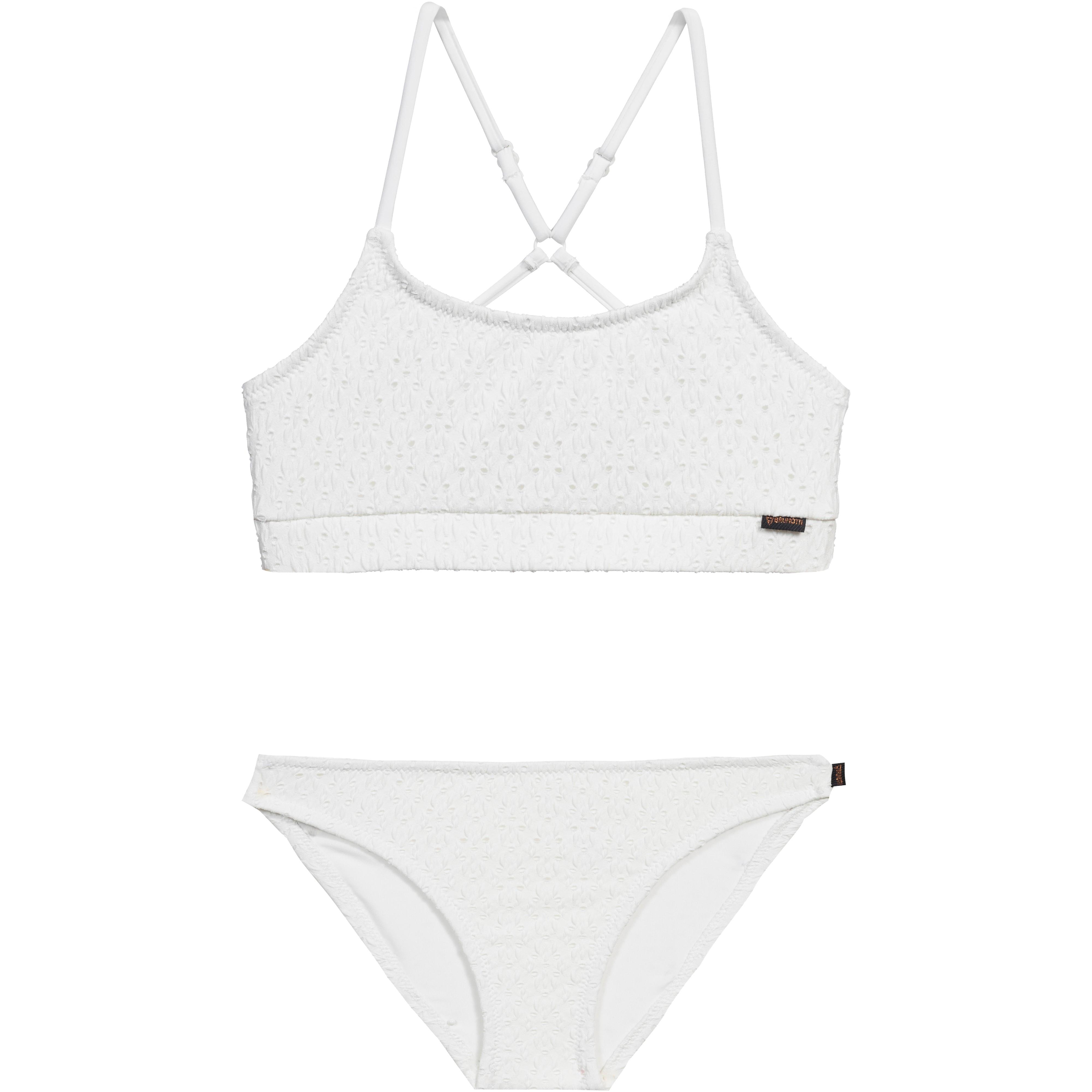 brunotti Bikini Set Stickerei Polyester-Elastan Weiß