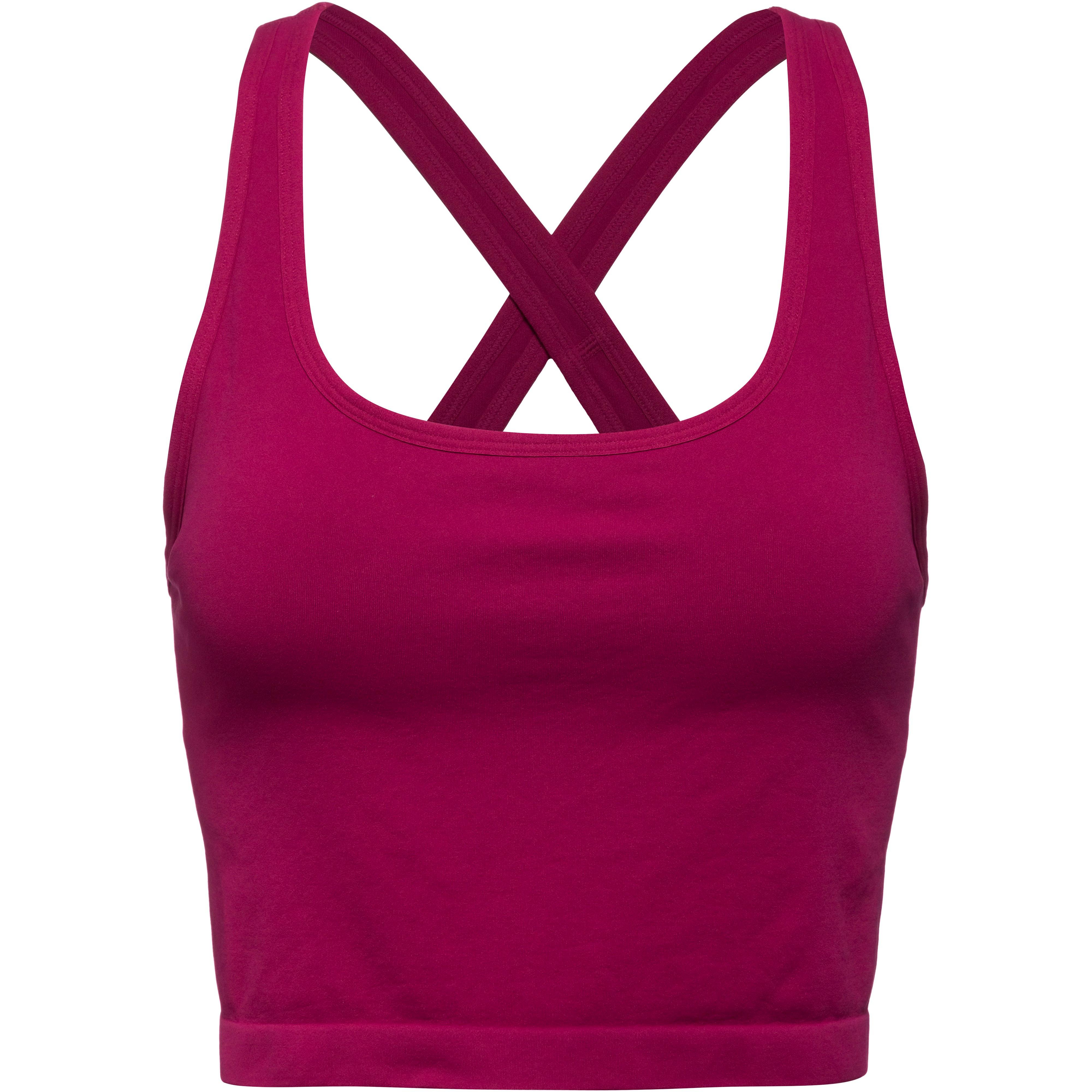 FABLETICS BH Funktionstank Rippstruktur Logodetail Rot
