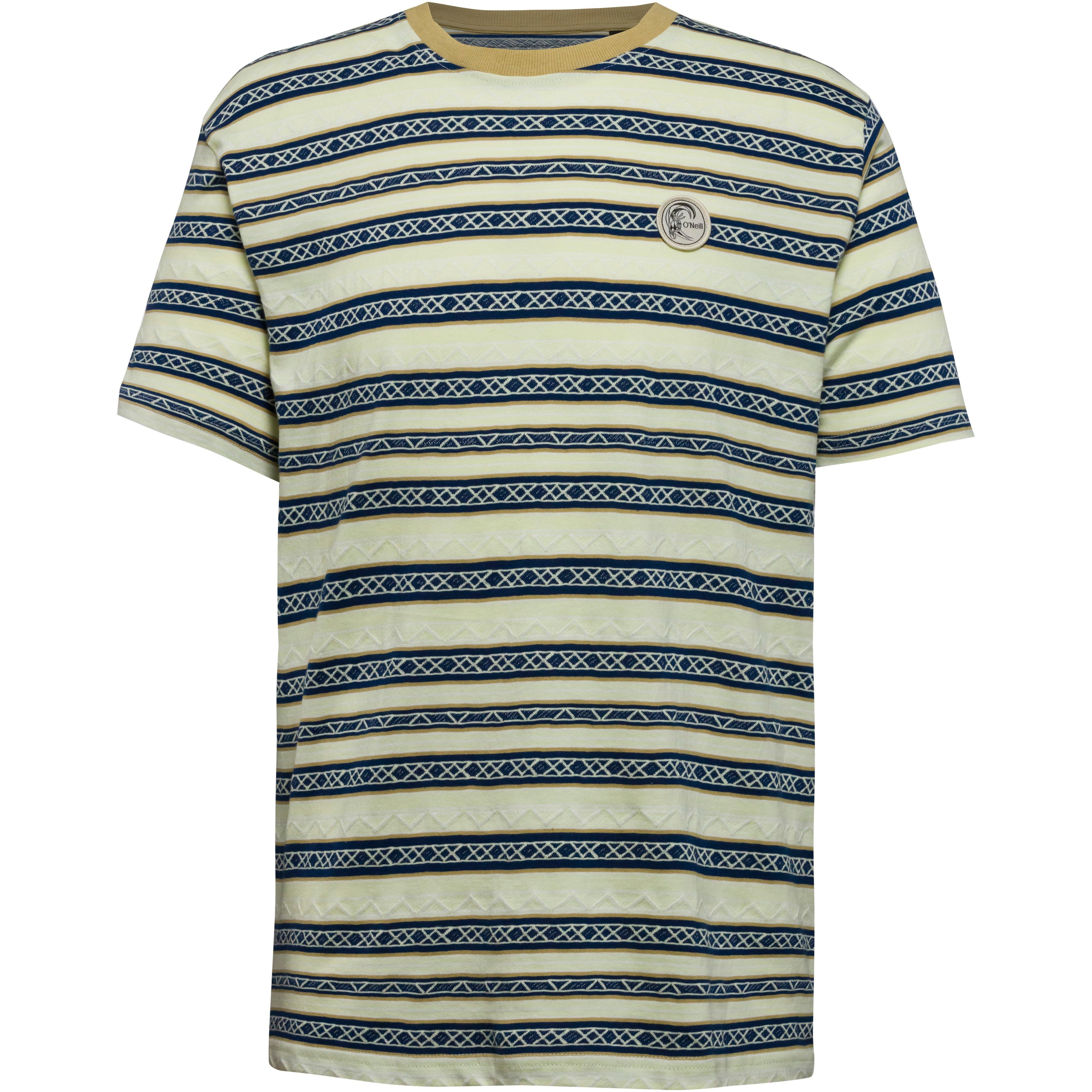 O'Neill T-Shirt JACQUARD STRIPE Baumwolle Gelb