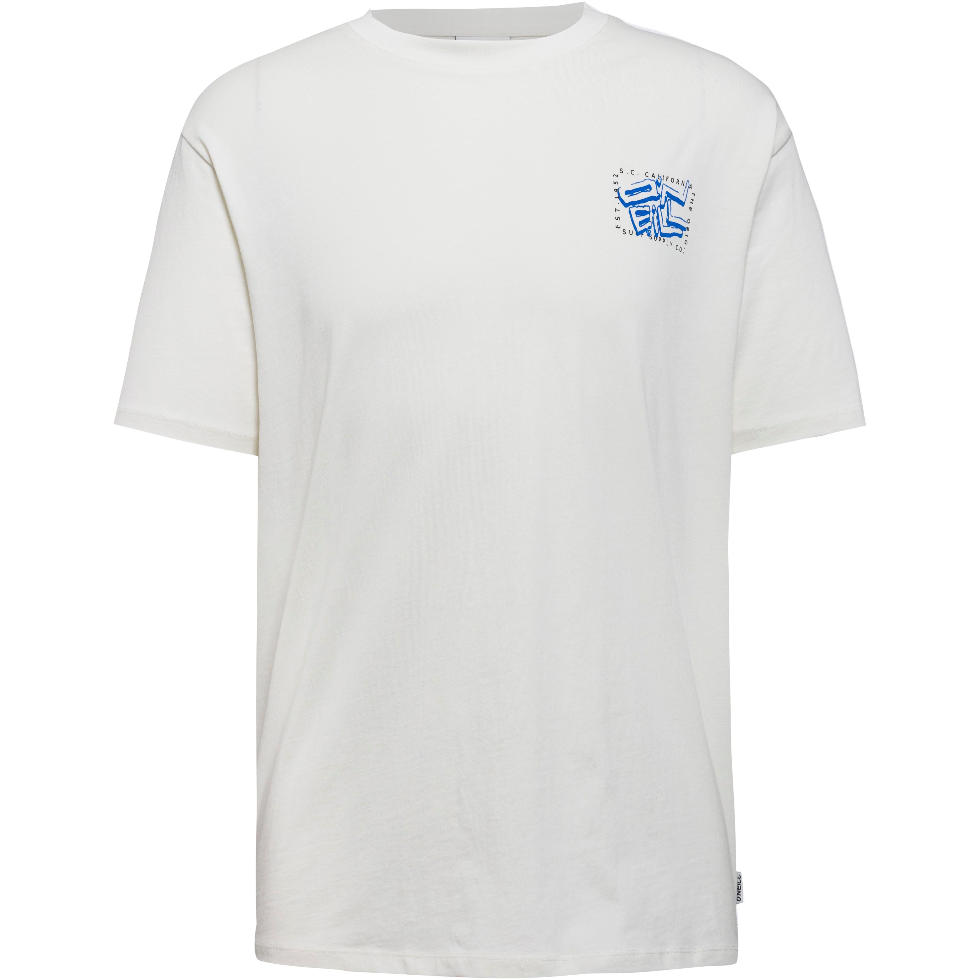 O'Neill T-Shirt Photo Back Print Baumwolle Weiß
