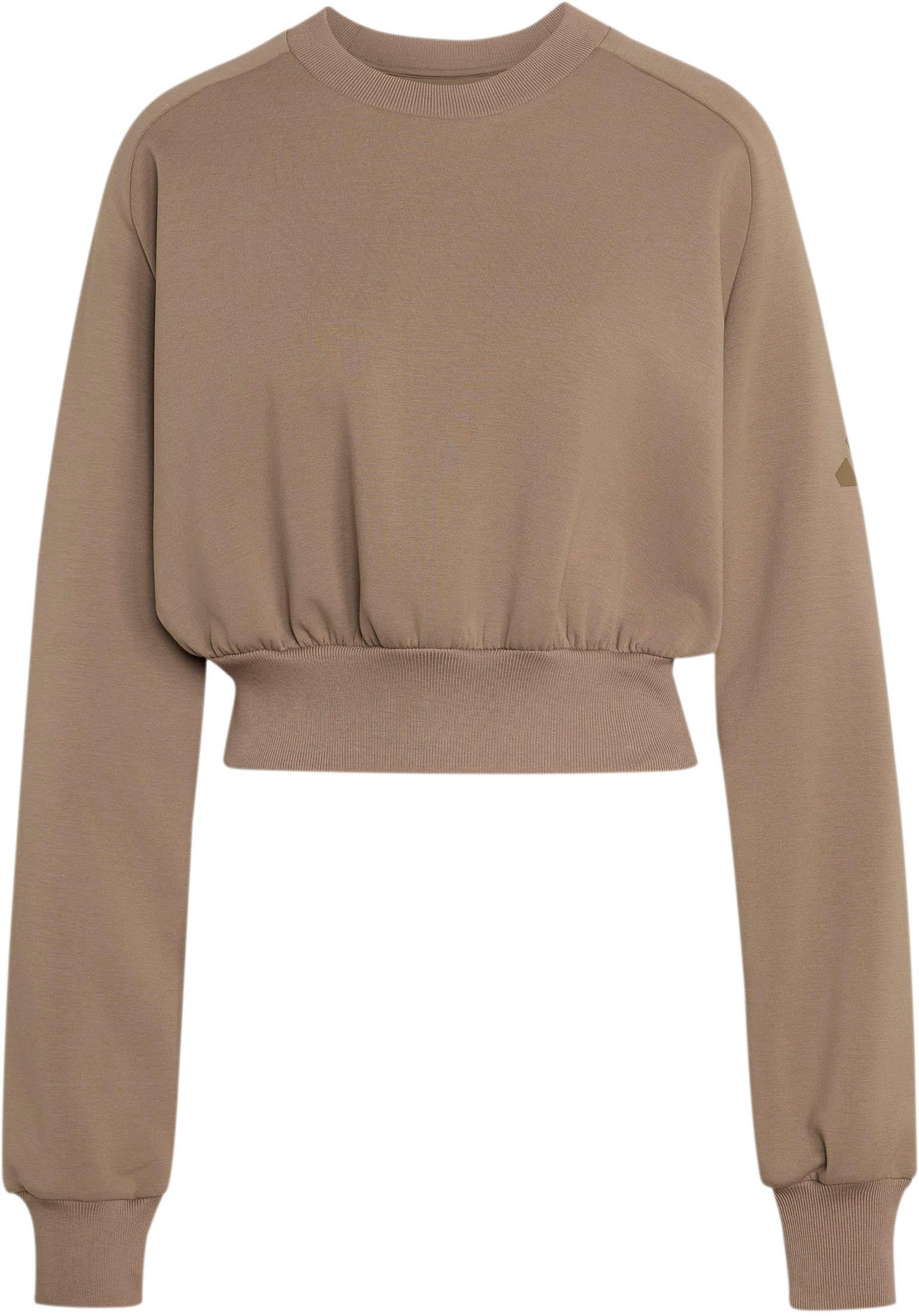 Adidas Sweatshirt Weiter Passform Rundhalsausschnitt Mischgewebe Braun