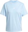 adidas 3S T-Shirt Damen - glow blue-white