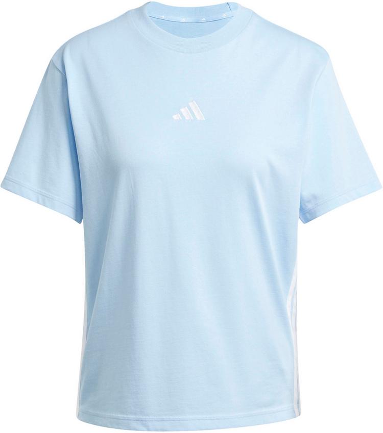 adidas adidas 3S T-Shirt Damen - glow blue-white - 0 | SportScheck