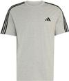 adidas 3S T-Shirt Herren - mgreyh-white