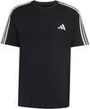 adidas 3S T-Shirt Herren - black-white