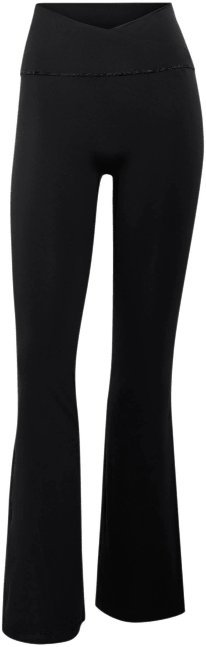 Adidas Trainingshose Leggings Wickel-Optik Kunstfaser Schwarz