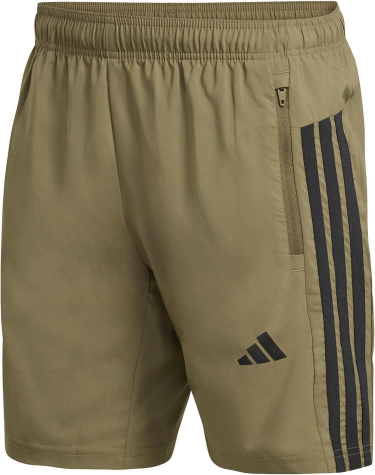 adidas adidas 3S Funktionsshorts Herren - olive strata-black - 0 | SportScheck