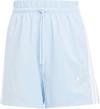 adidas 3S Funktionsshorts Damen - glow blue-white