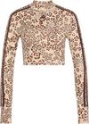 adidas Crop FARM Langarmshirt Damen - ecru tint-shadow brown-multi