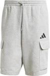 adidas Feelcozy Shorts Herren - medium grey heather-black