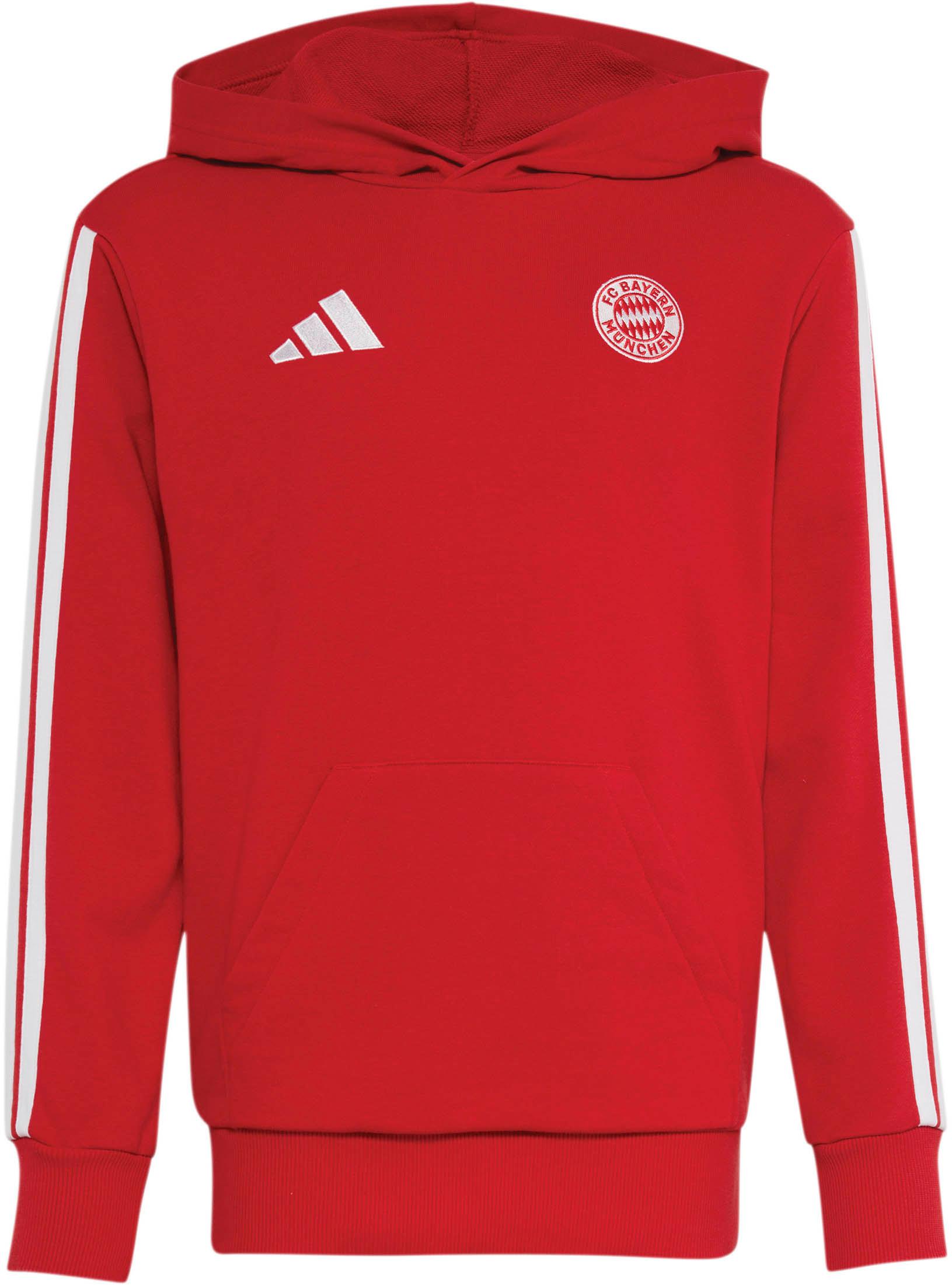 Adidas Hoodie Vereinsdetail Kängurutasche Baumwolle-Polyester Rot
