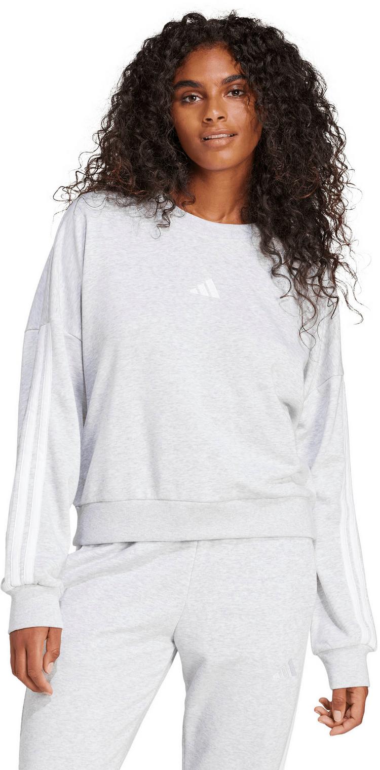 adidas adidas W 3S FT Sweatshirt Damen - light grey heather-white - 0 | SportScheck