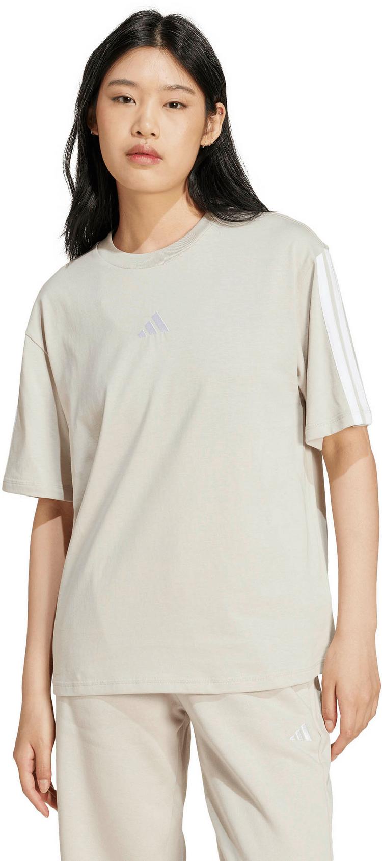 adidas adidas 3S T-Shirt Damen - wonder alumina-white - 0 | SportScheck