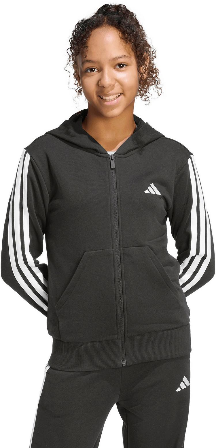 adidas adidas 3S Sweatjacke Kinder - black-white - 0 | SportScheck