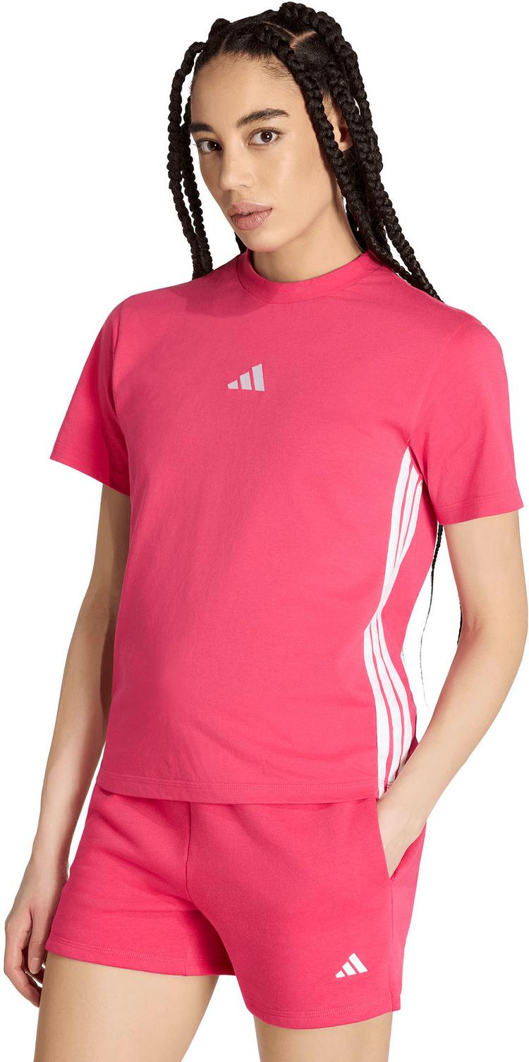 adidas adidas 3S T-Shirt Damen - power pink-white - 0 | SportScheck