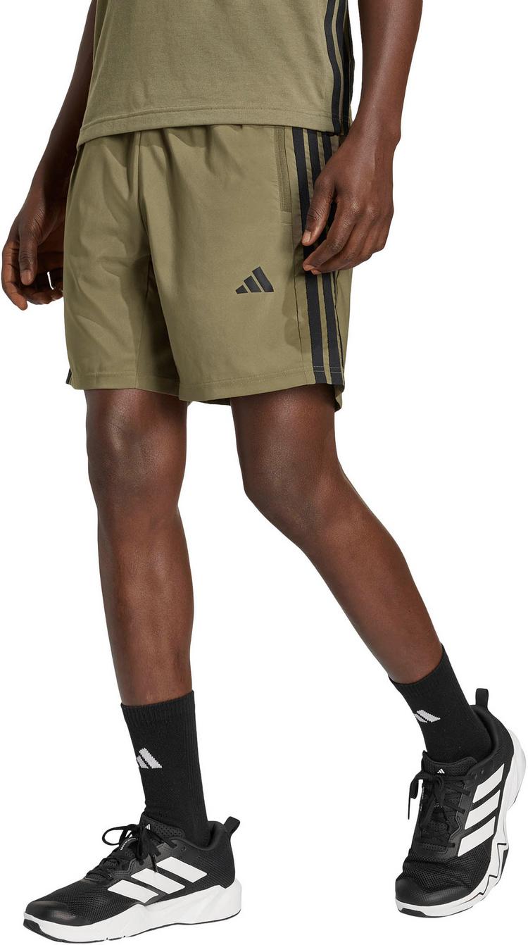adidas adidas 3S Funktionsshorts Herren - olive strata-black - 0 | SportScheck