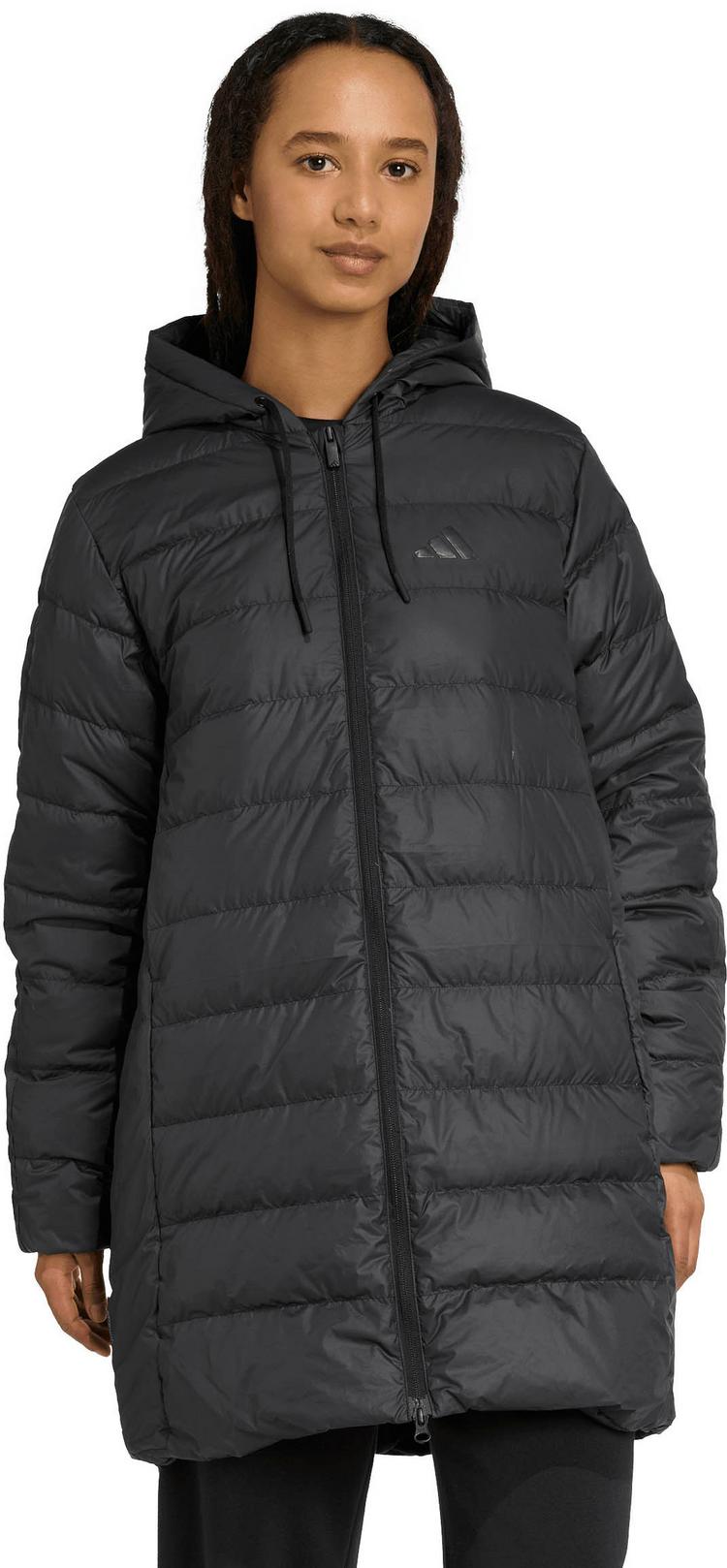 adidas adidas Essentiell 3S Kapuzenmantel Damen - black - 0 | SportScheck